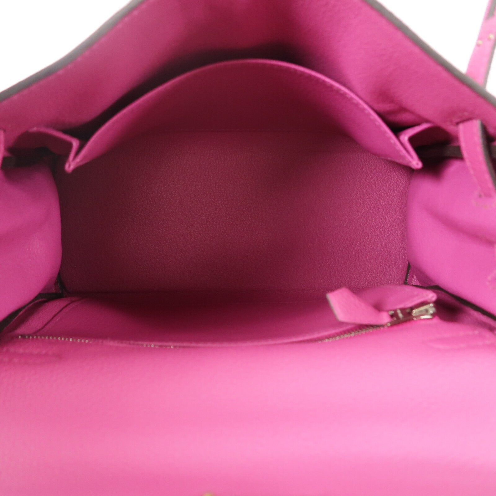 HERMES Togo皮革Kelly 25手挽肩背兩用袋Rose Purple