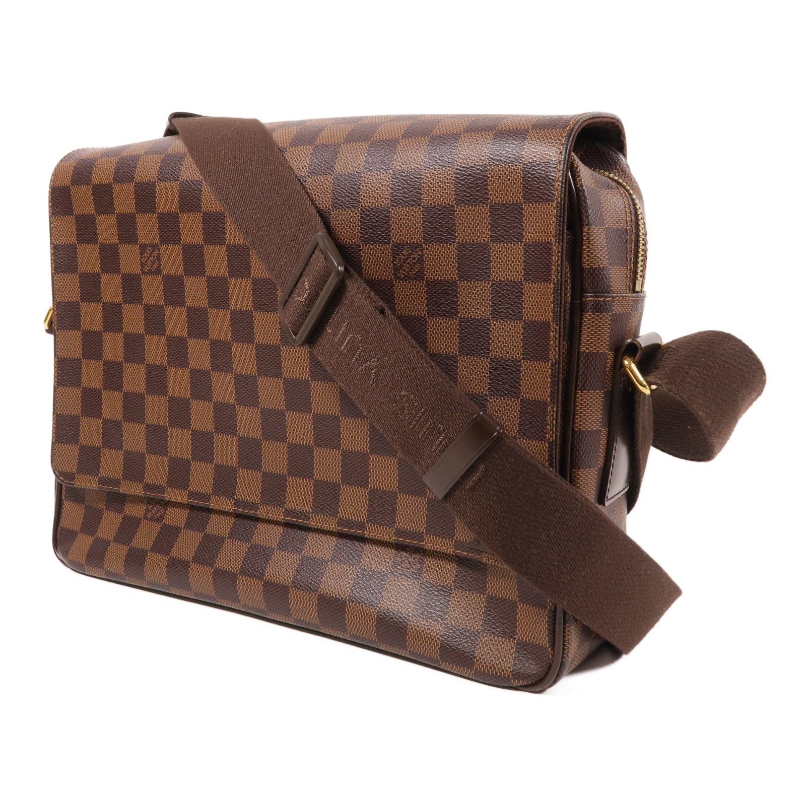 LOUIS VUITTON Damier Shelton MM金扣肩背袋