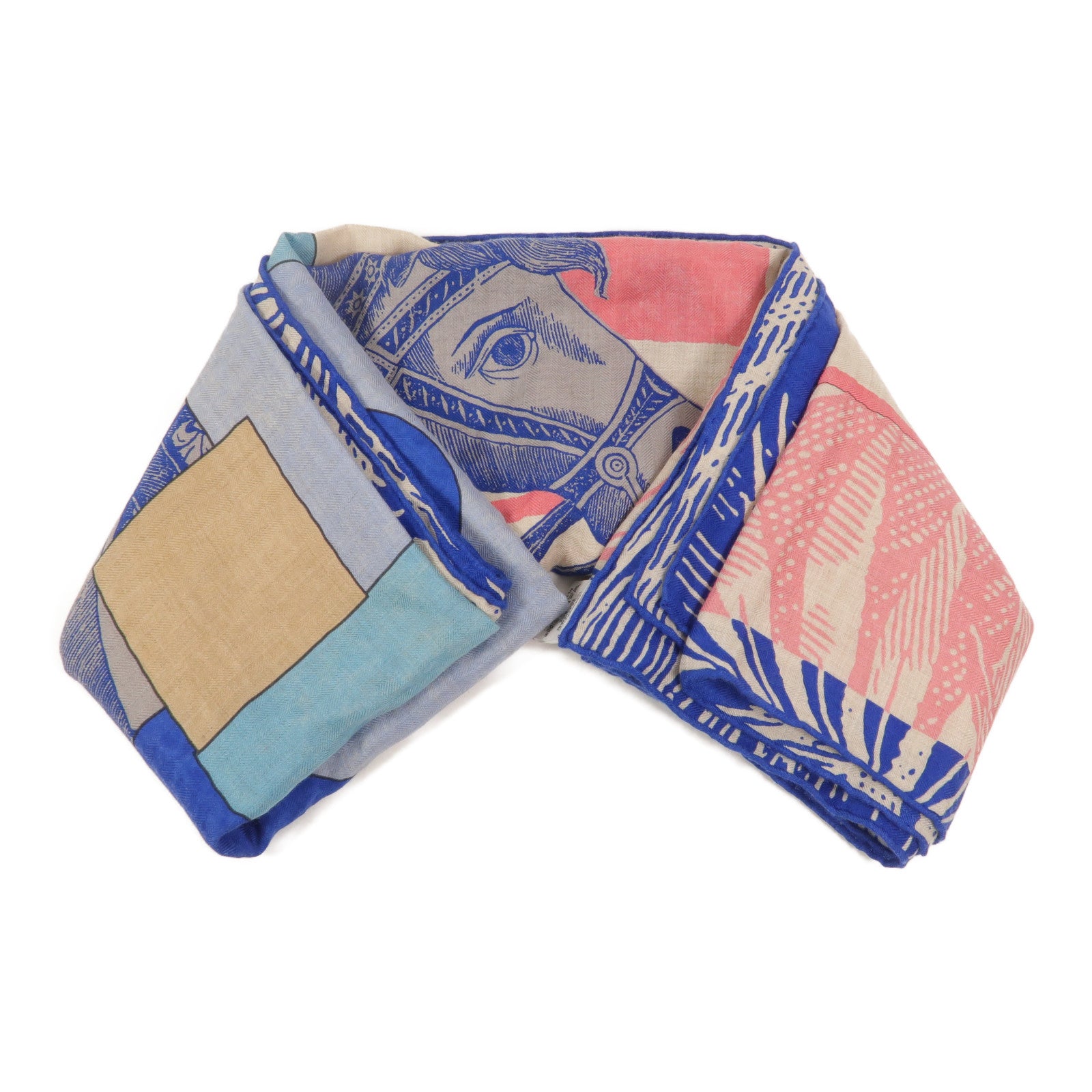 HERMES 絲質/羊絨Scarf 140x140圍巾