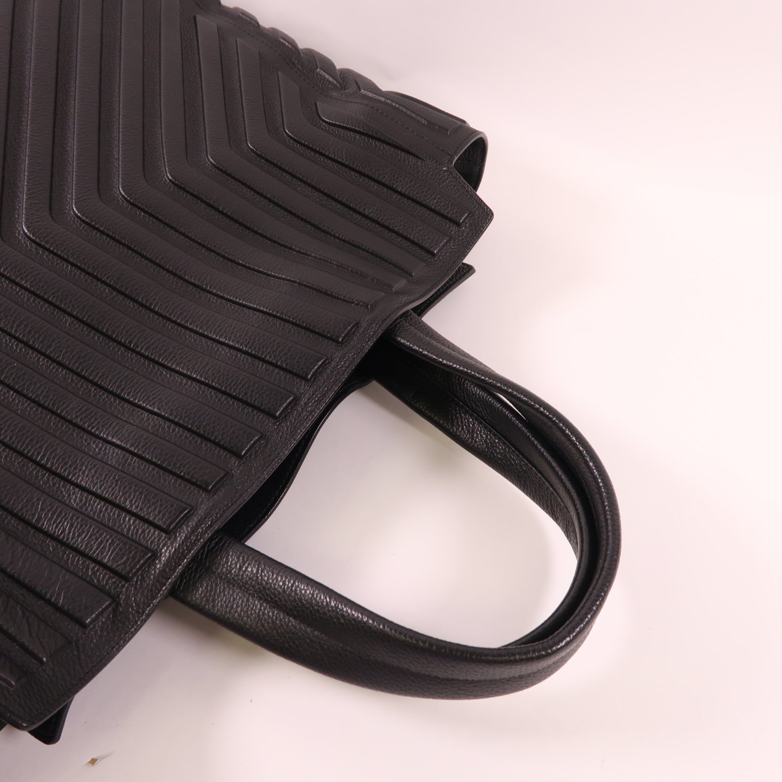 BALENCIAGA 【激減優惠】皮革Car East-West M Tote銀扣手挽肩背兩用袋