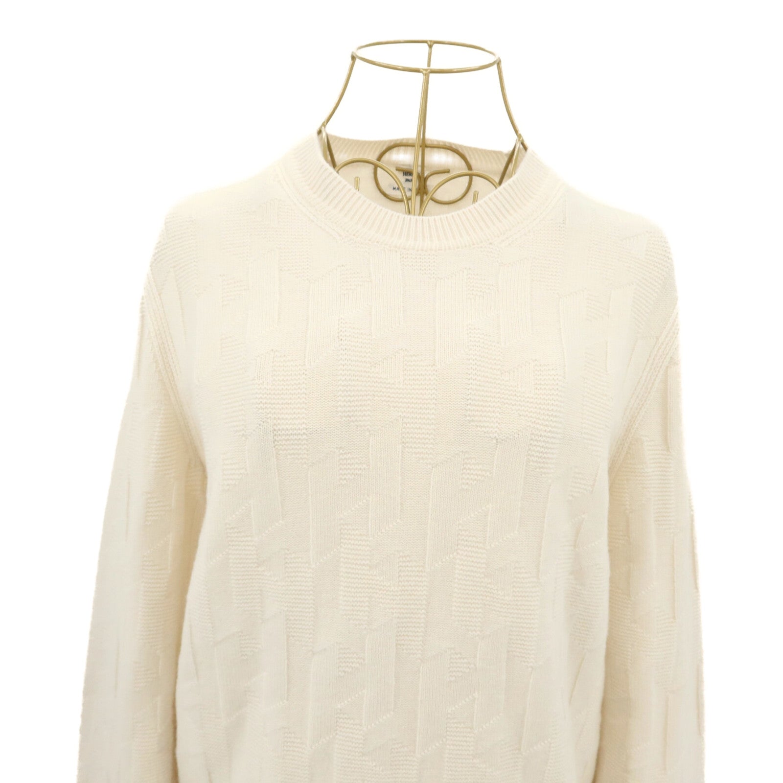 HERMES Virgin Wool H-Motif Knit Sweater針織
