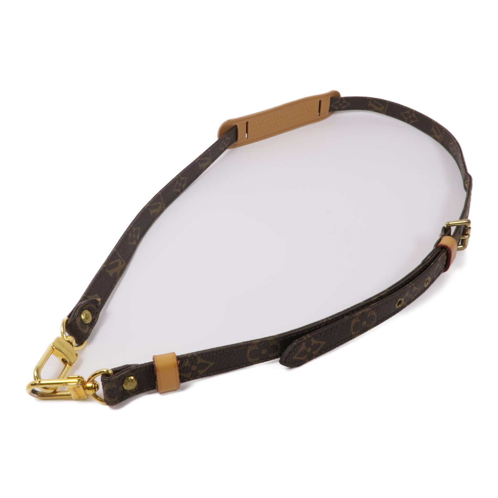 LOUIS VUITTON Monogram Strap金扣肩背帶