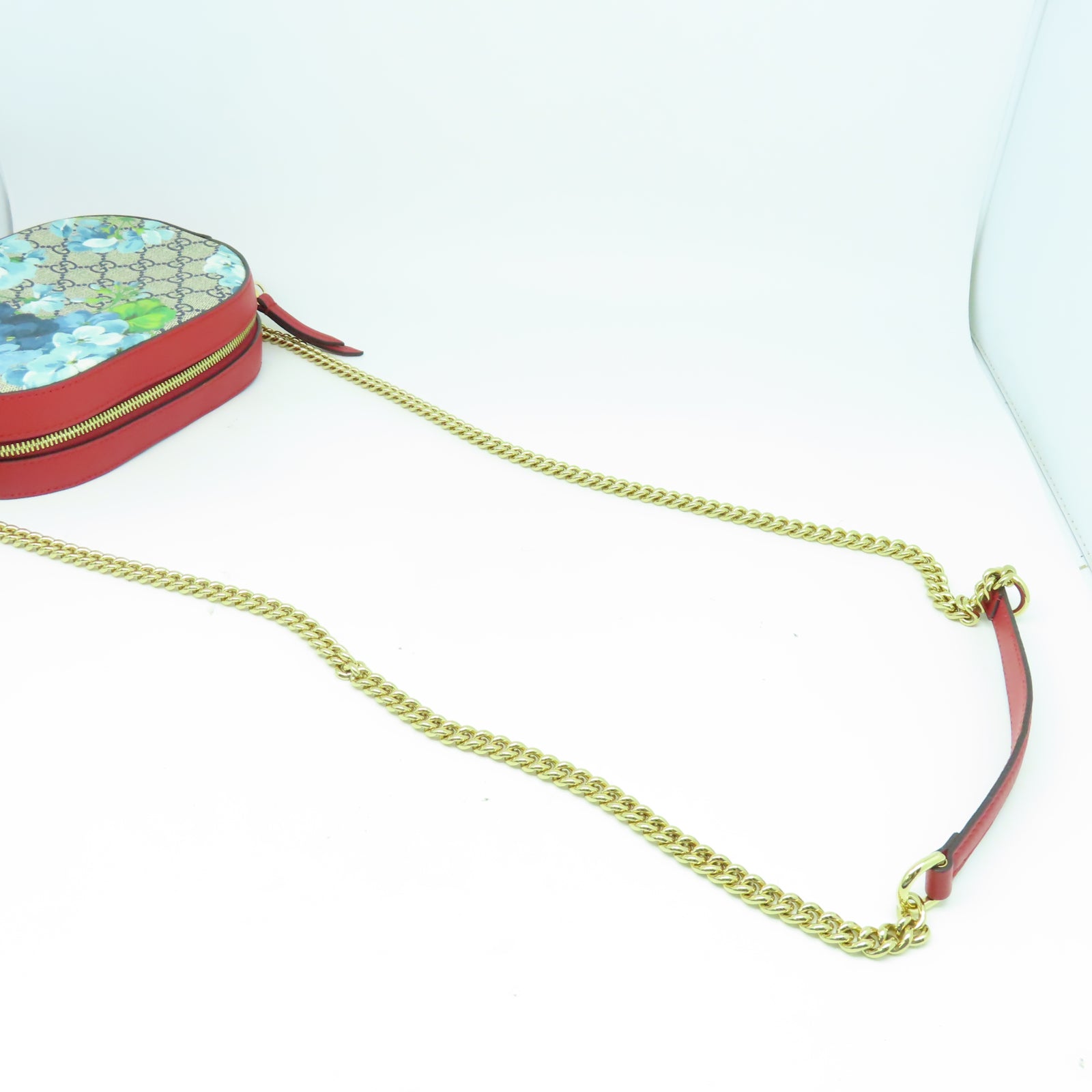 GUCCI 【激減優惠】塗層帆布Chain Shoulder金扣鏈帶肩背袋多色