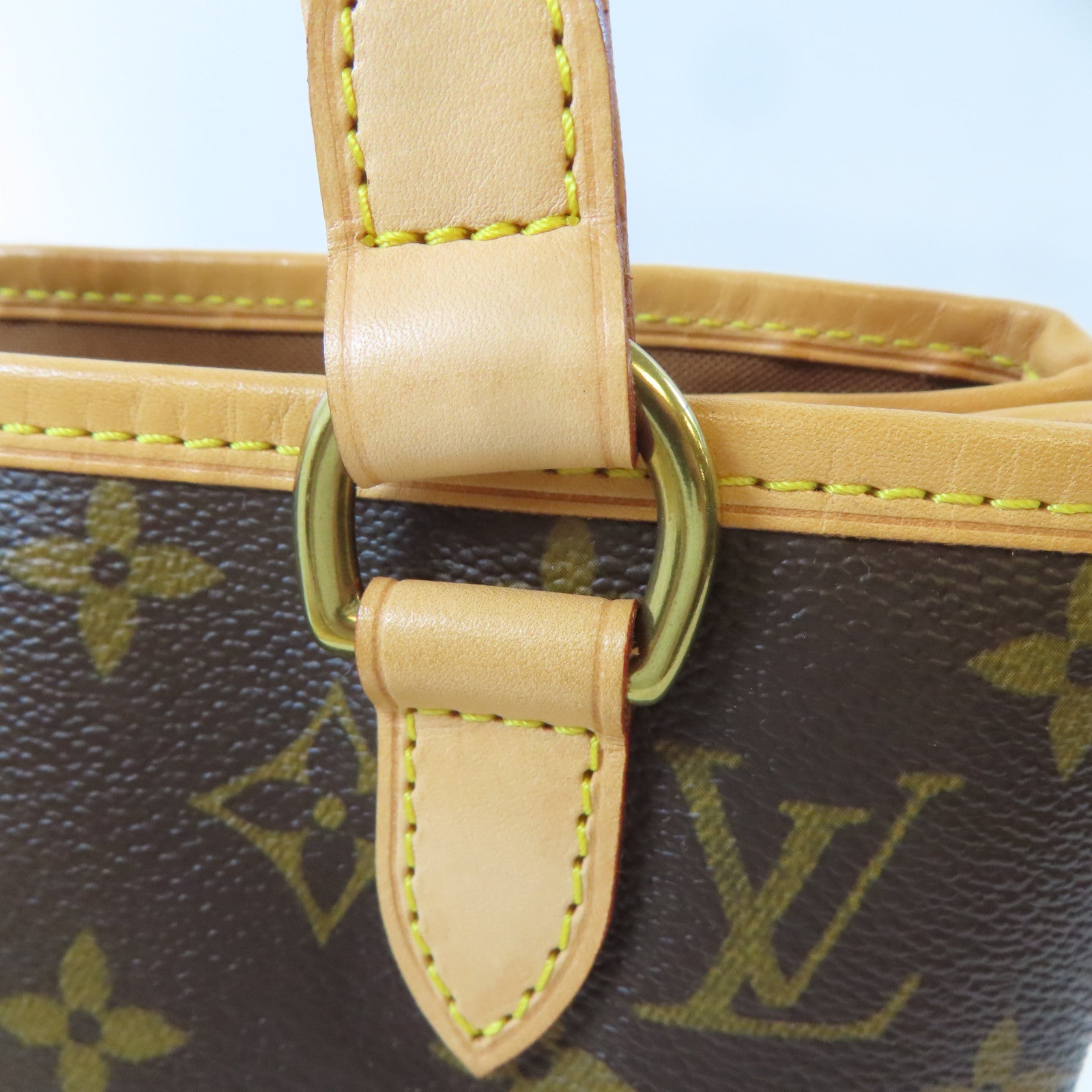 LOUIS VUITTON Monogram Batignolle金扣手挽袋啡色