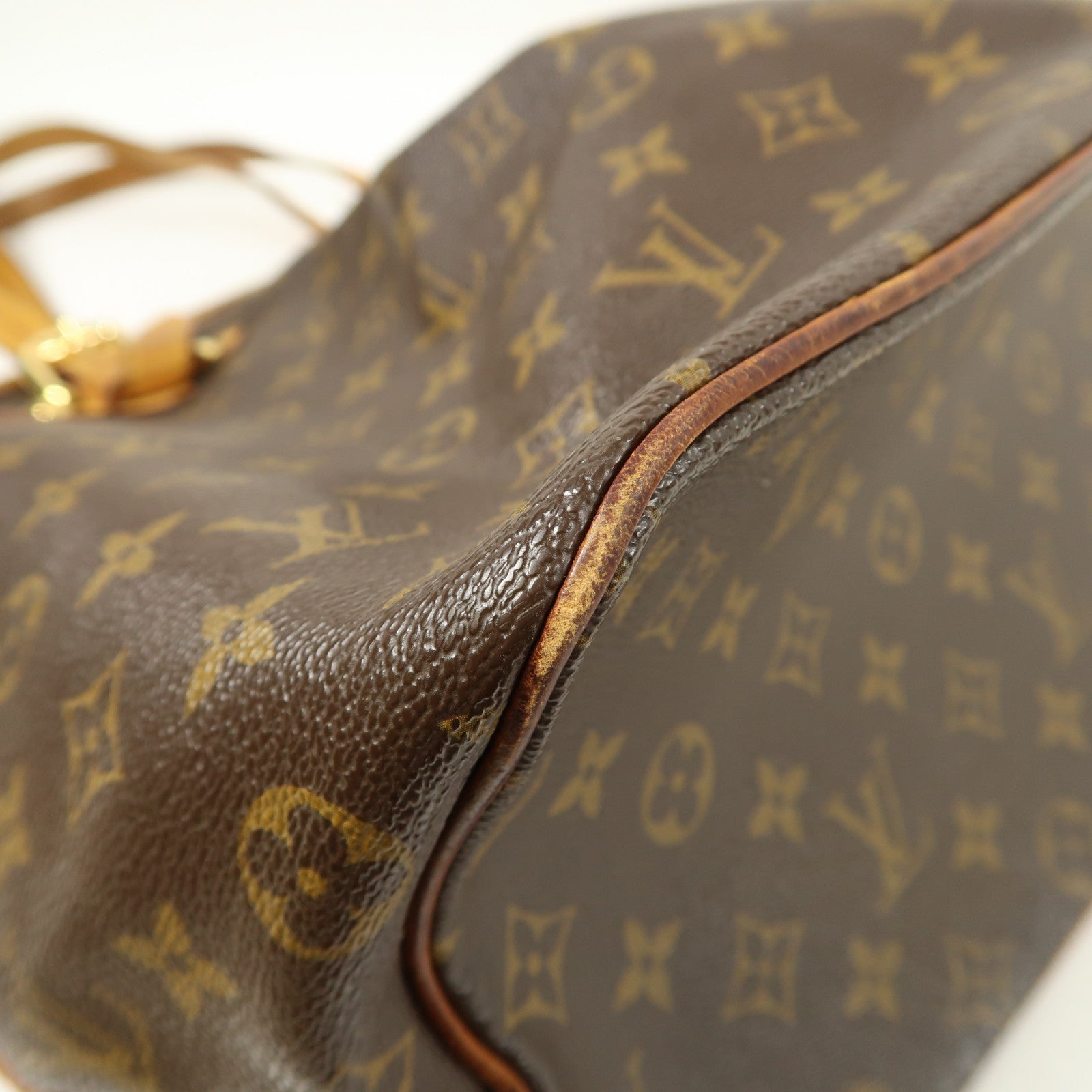 LOUIS VUITTON Monogram Palermo GM金扣手挽肩背兩用袋棕色