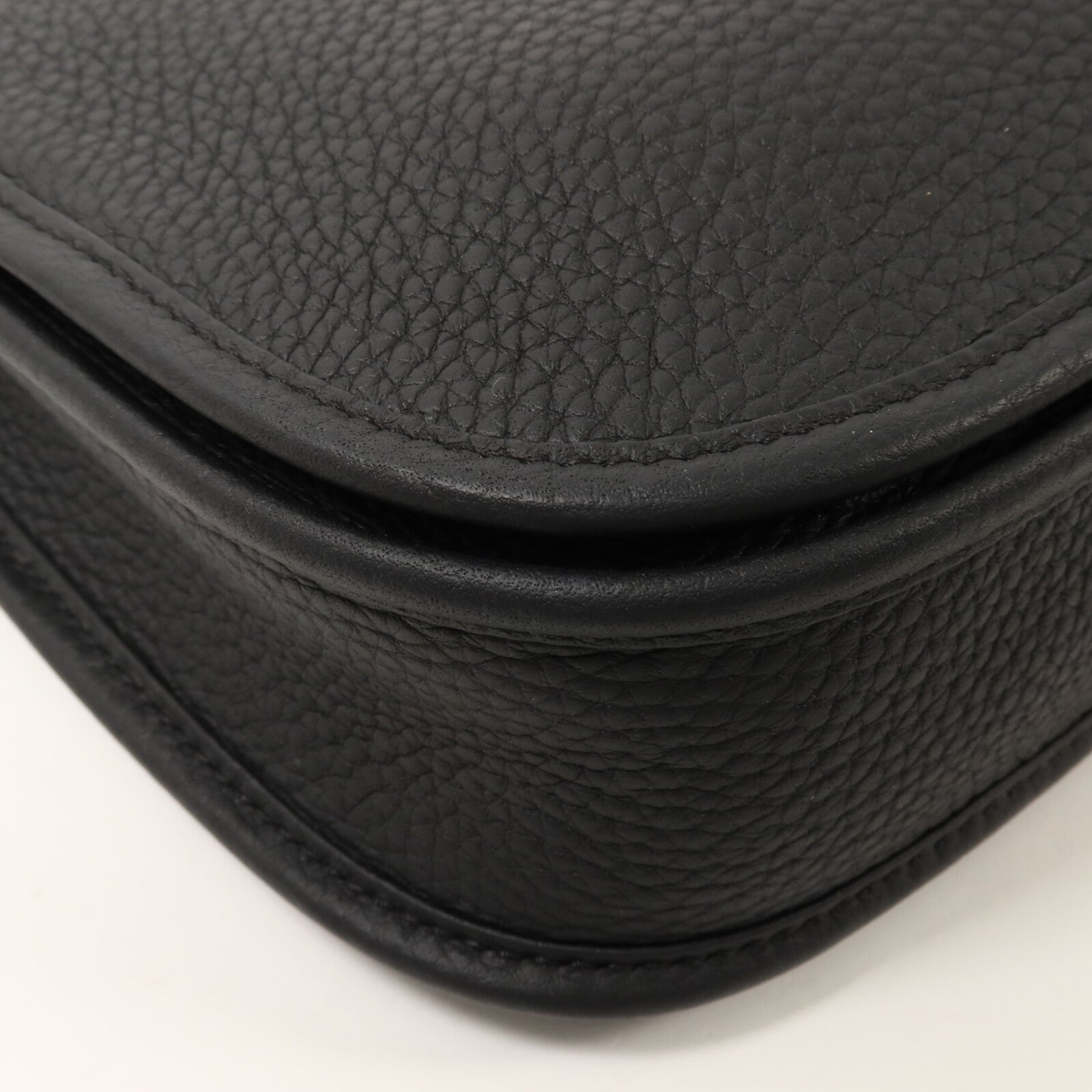 HERMES Clemence皮革Evelyne 23肩背袋Noir