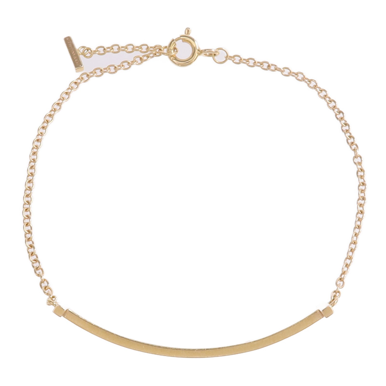 TIFFANY＆CO 18K玫瑰金T Smile Bracelet手鏈