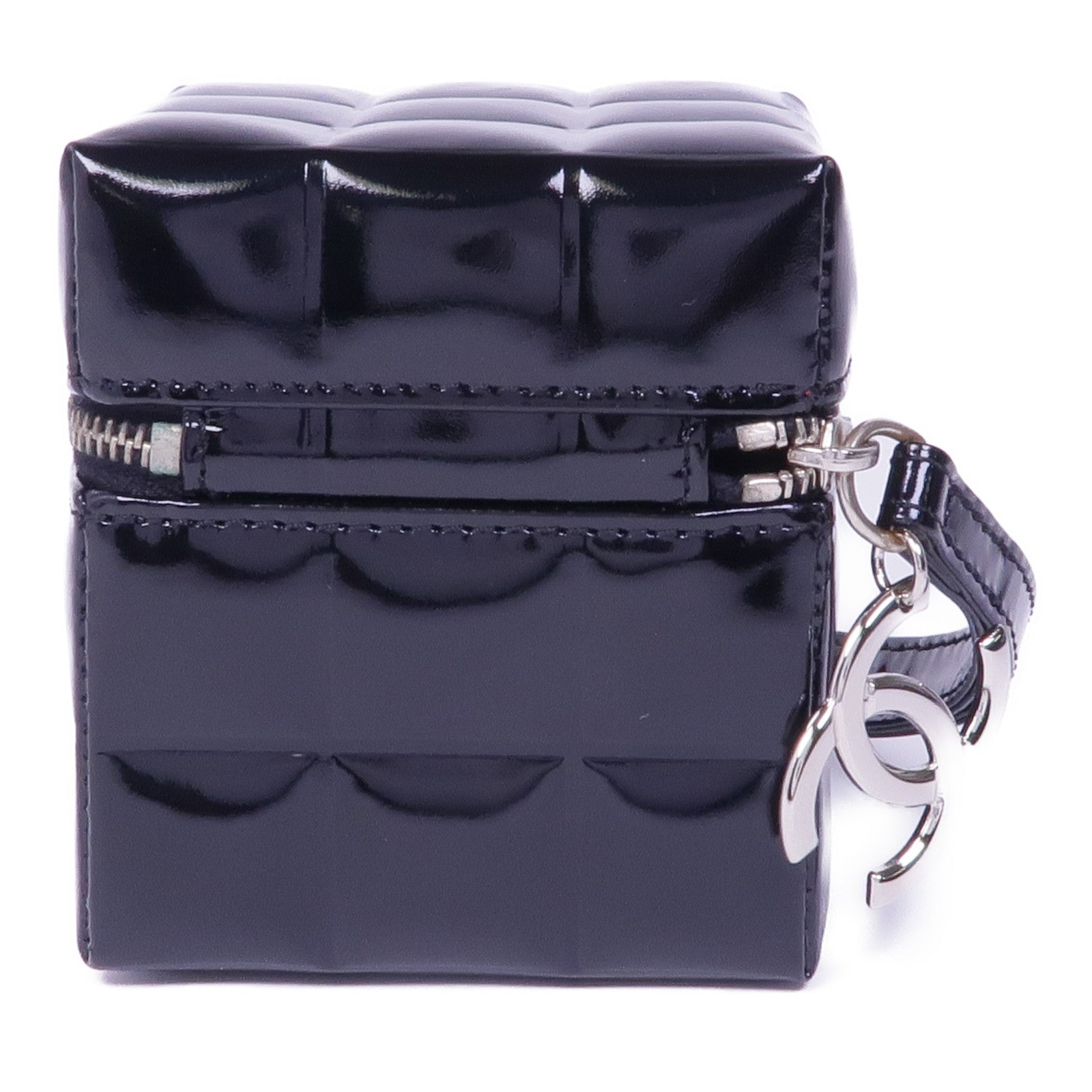 CHANEL 漆皮皮革Clutch Bag銀扣手挽袋