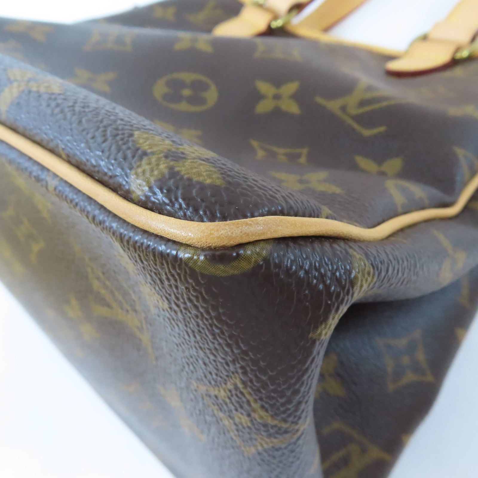 LOUIS VUITTON Monogram Batignolle金扣手挽袋啡色