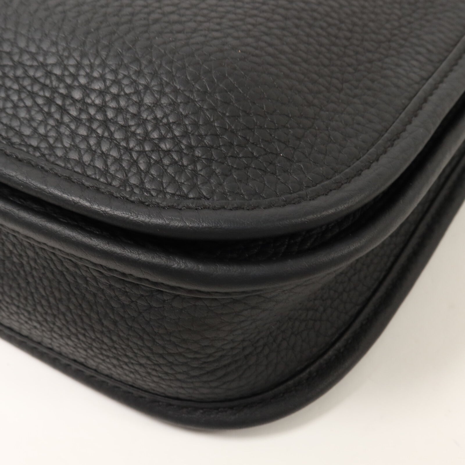 HERMES Clemence皮革Evelyne 23肩背袋Noir