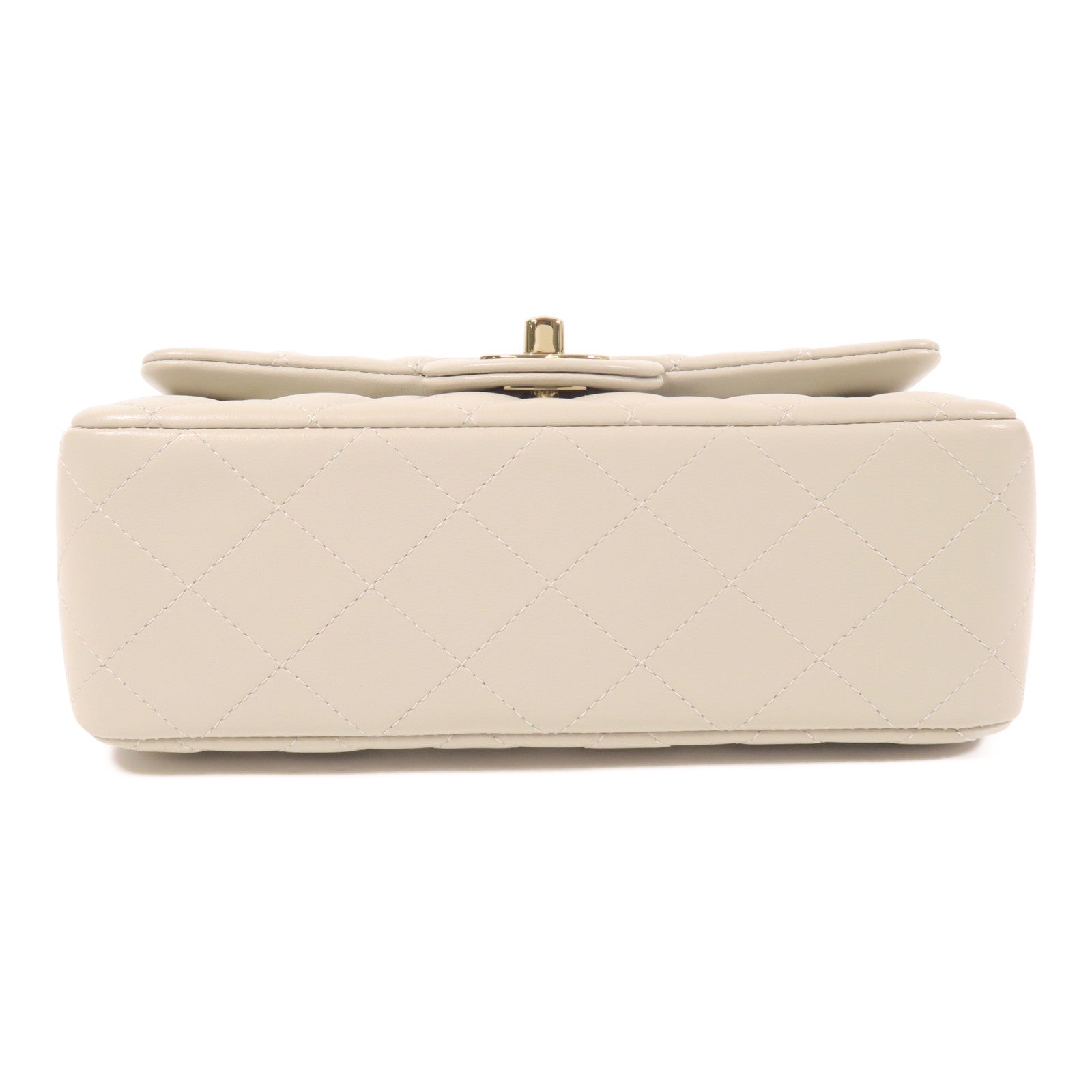 CHANEL 羊皮皮革Mini Classic 20金扣鏈帶肩背袋