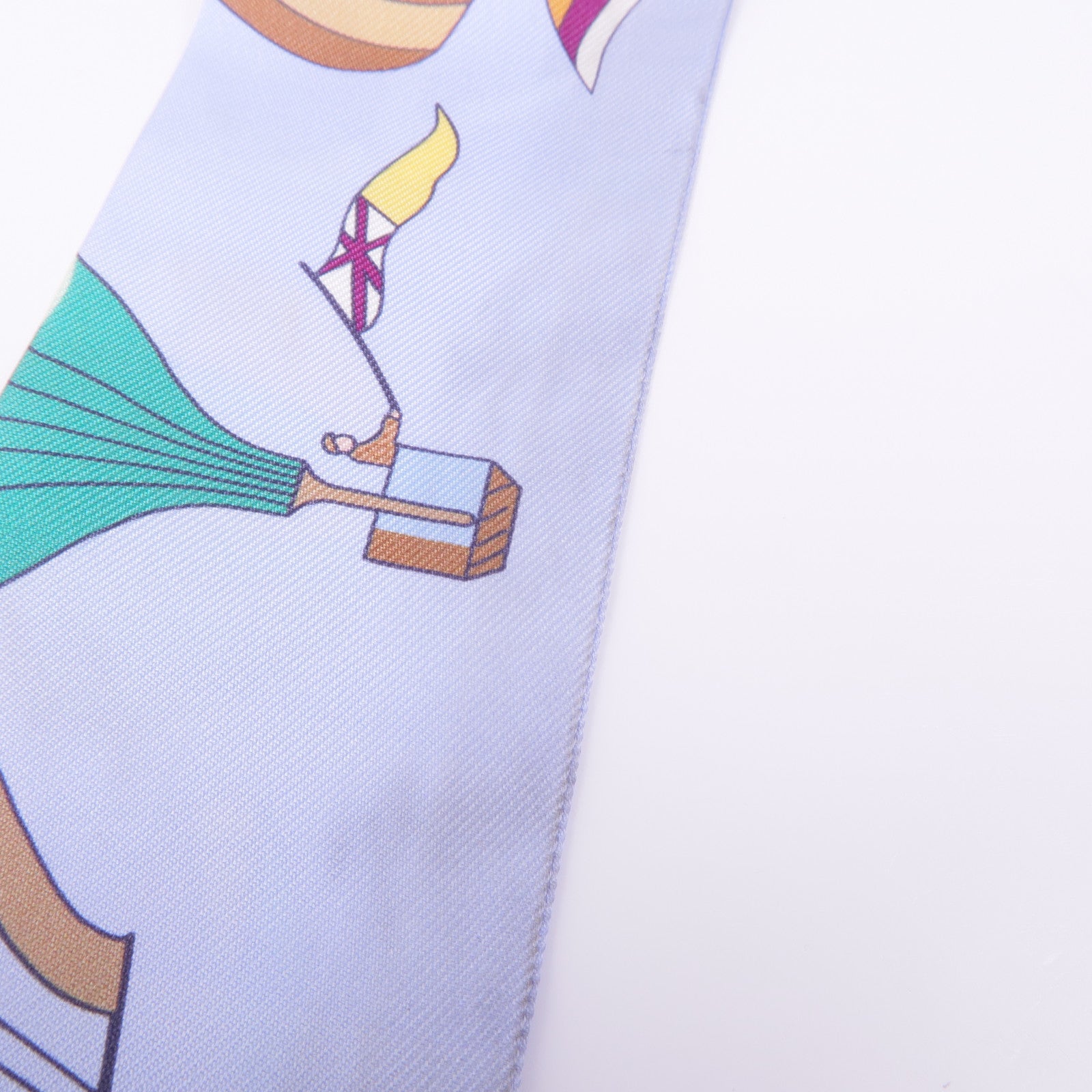 HERMES 絲質Twilly絲巾