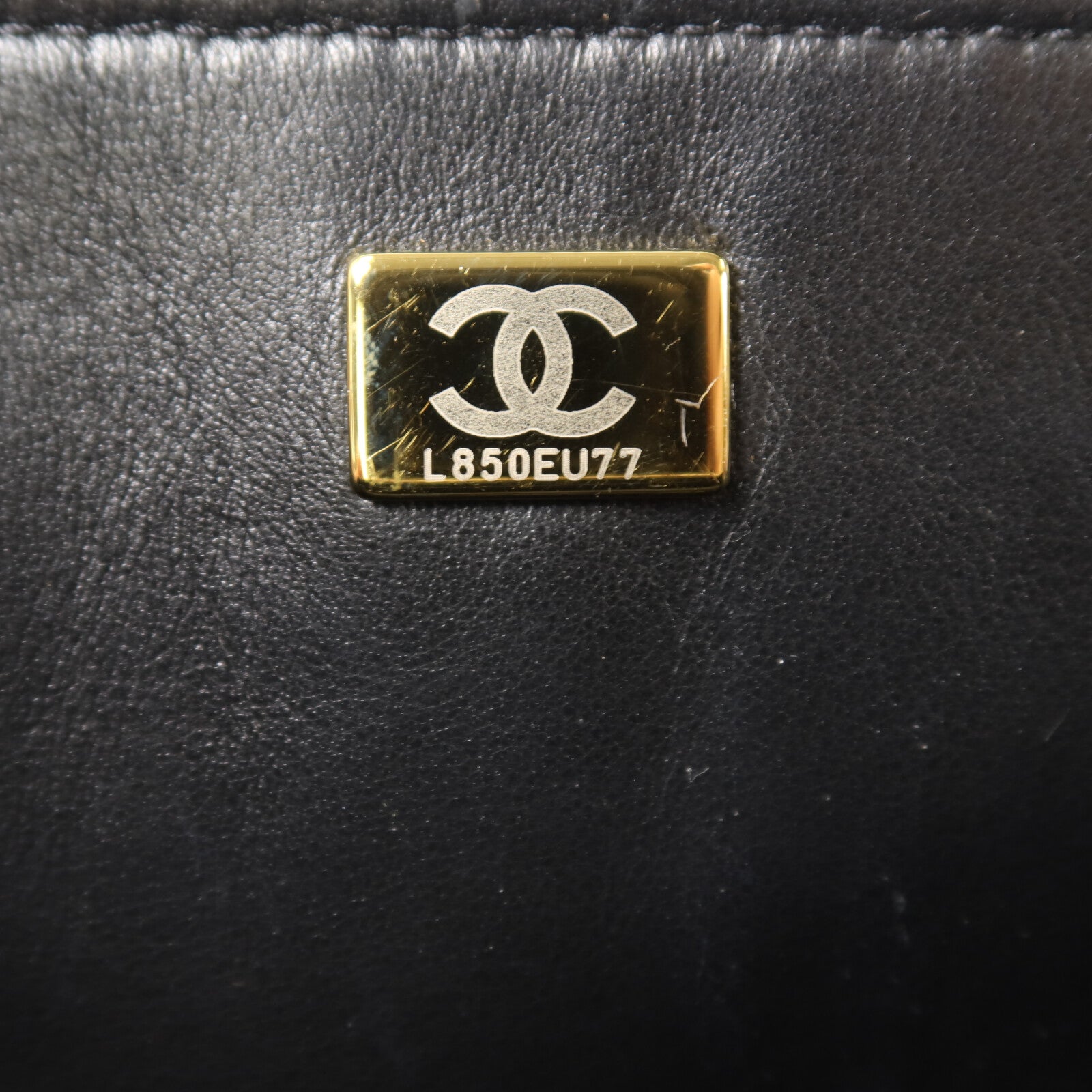 CHANEL 牛皮皮革Vanity Case鏈帶手挽肩背兩用袋