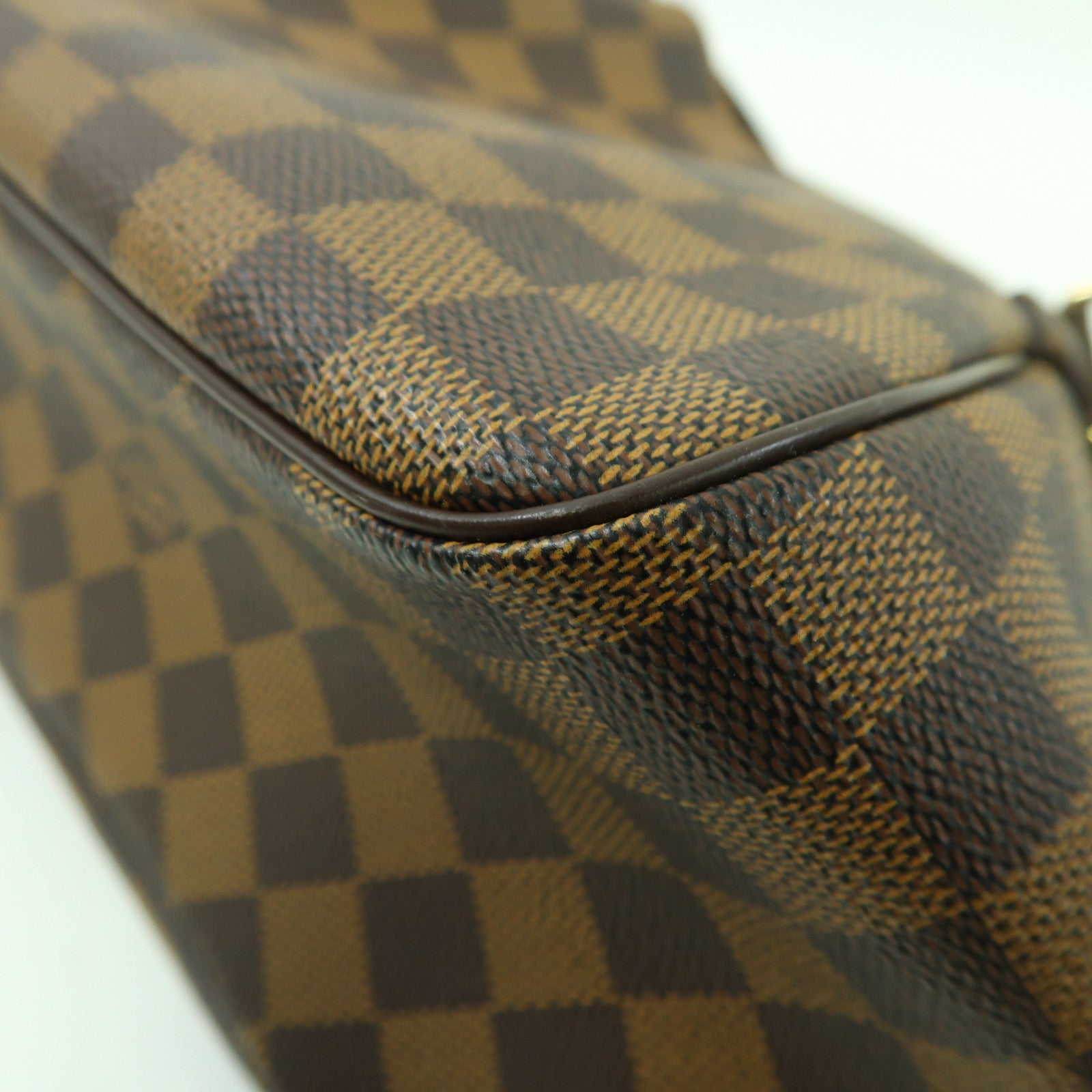 LOUIS VUITTON Damier Belem PM金扣肩背袋啡色