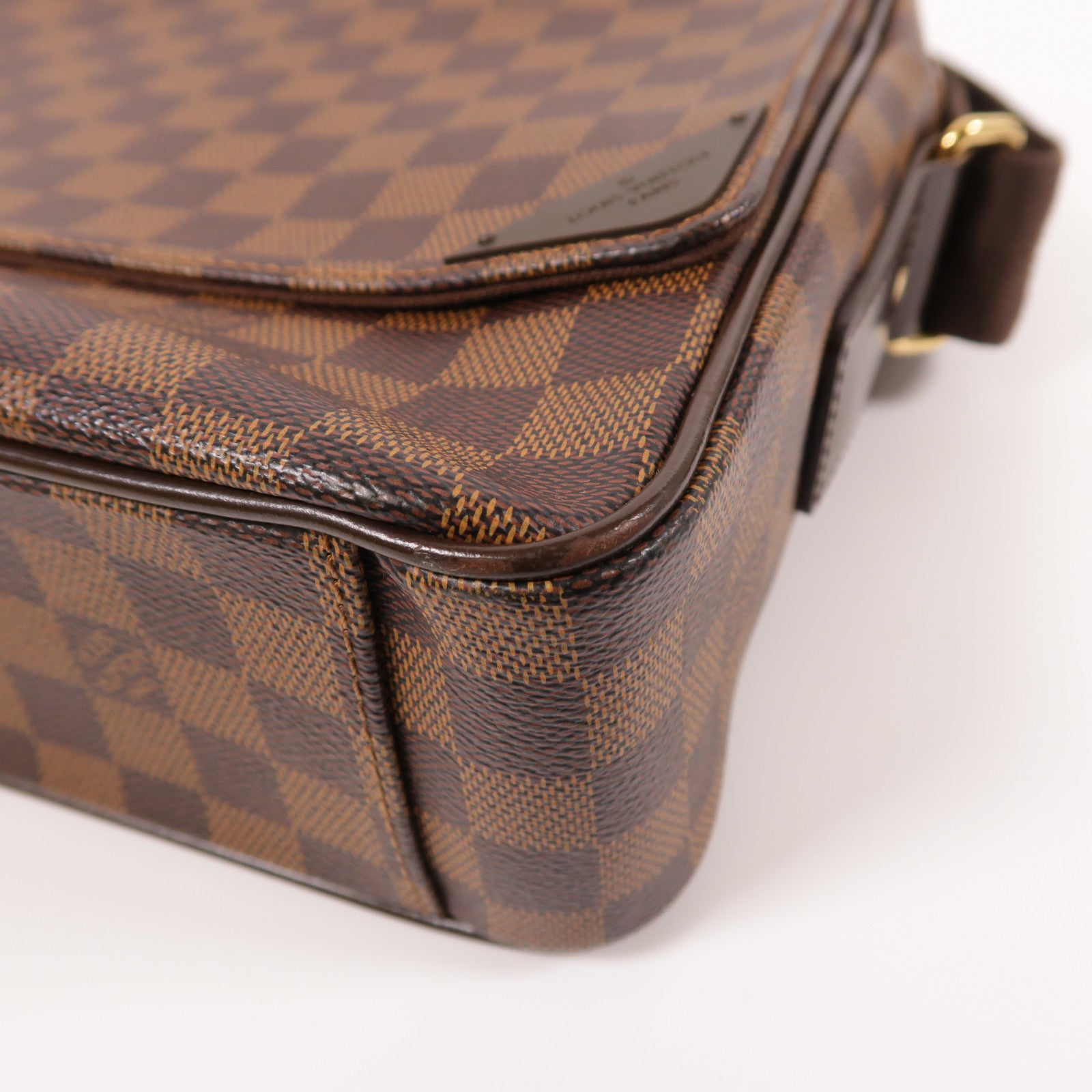 LOUIS VUITTON Damier Shelton MM金扣肩背袋