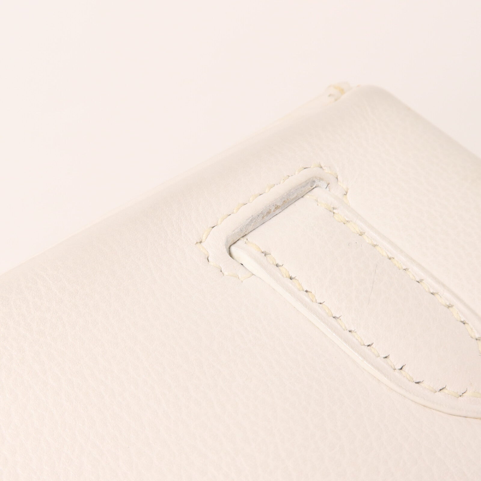 HERMES Evercolor皮革Kelly 32手挽肩背兩用袋Blanc