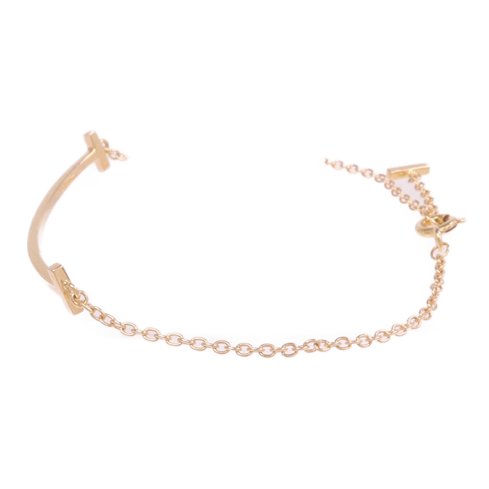 TIFFANY＆CO 18K玫瑰金T Smile Bracelet手鏈