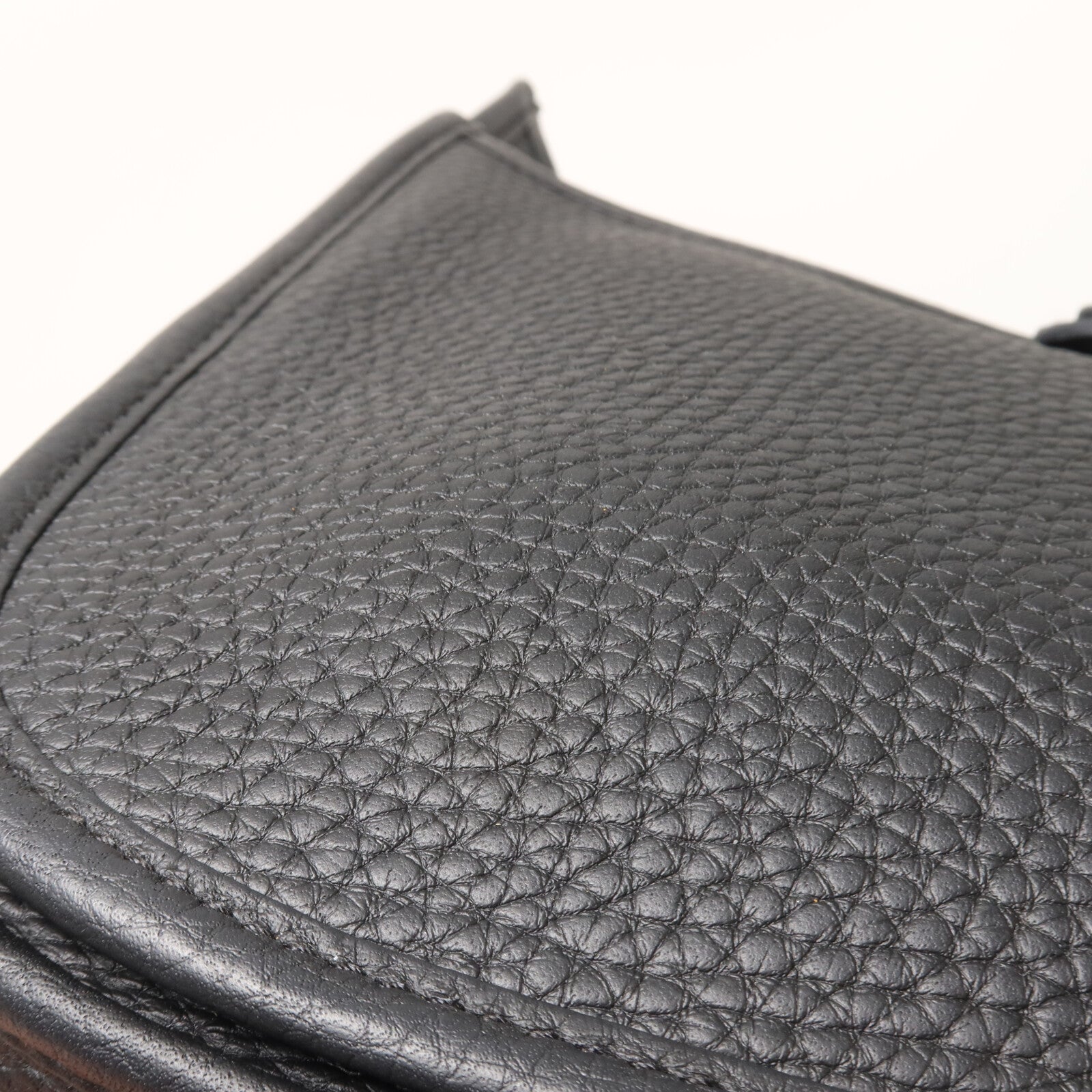 HERMES Clemence皮革Evelyne 23肩背袋Noir