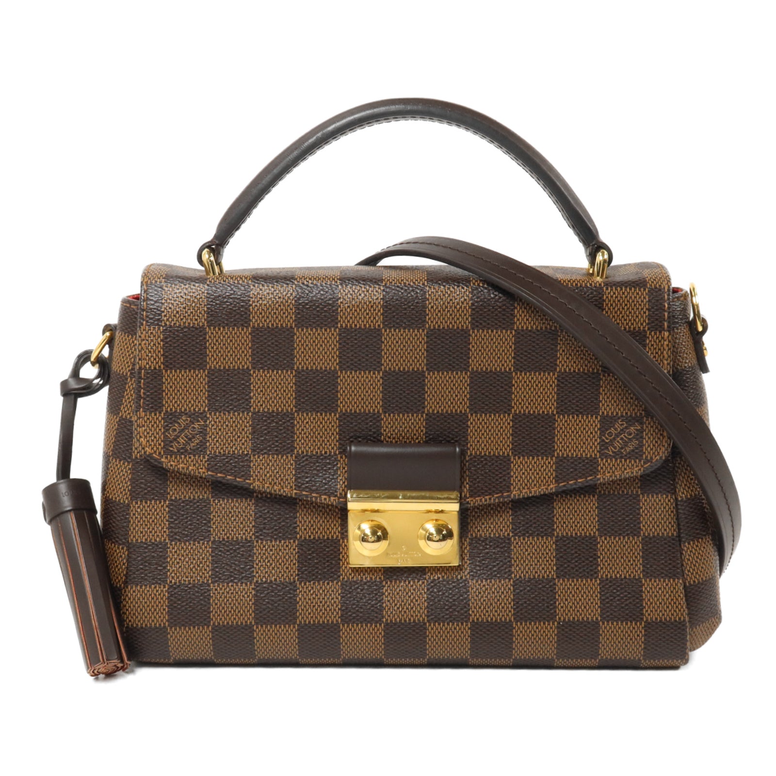 LOUIS VUITTON Damier Croisette手挽肩背兩用袋