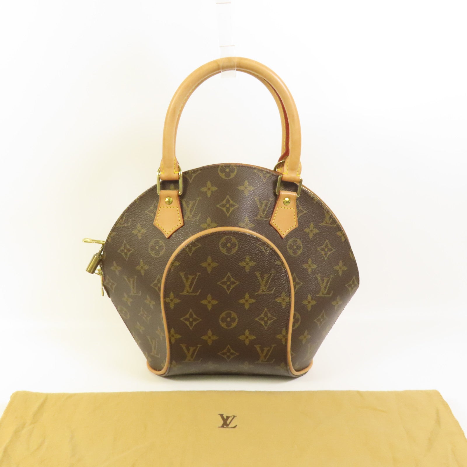 LOUIS VUITTON Monogram Elipse PM金扣手挽袋