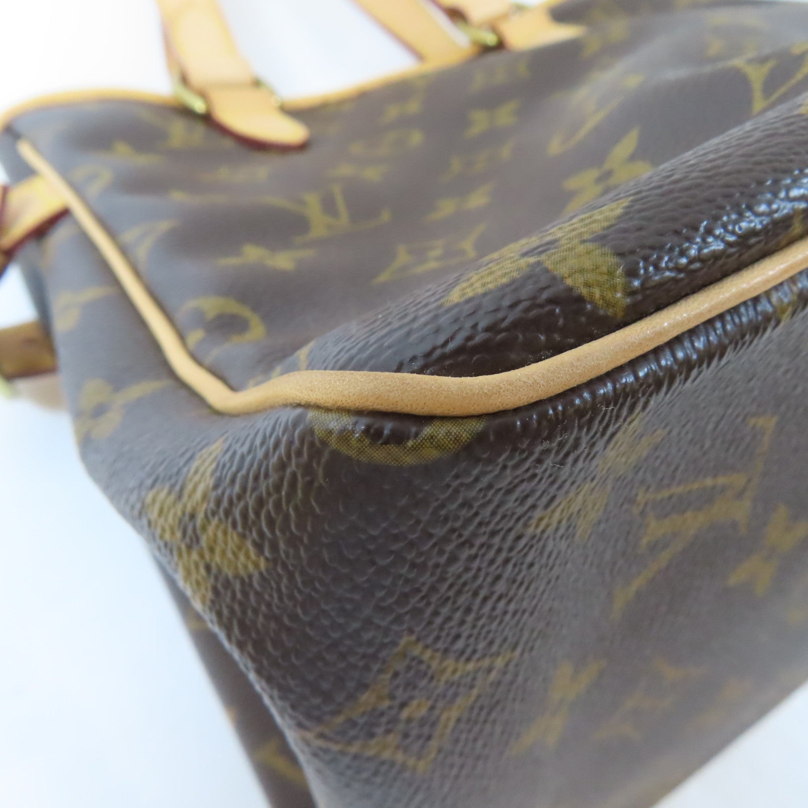 LOUIS VUITTON Monogram Batignolle金扣手挽袋啡色
