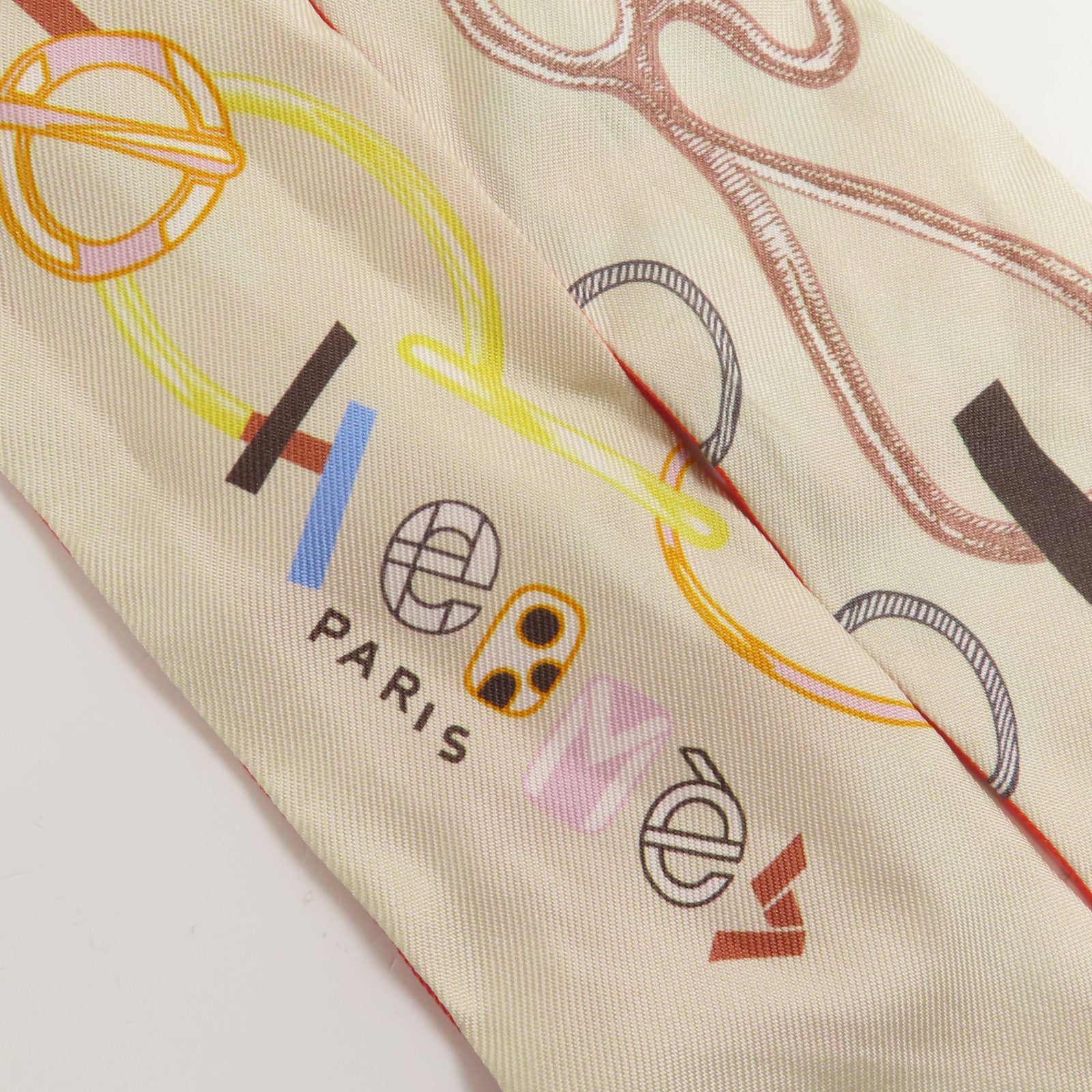 HERMES 絲質Twilly絲巾