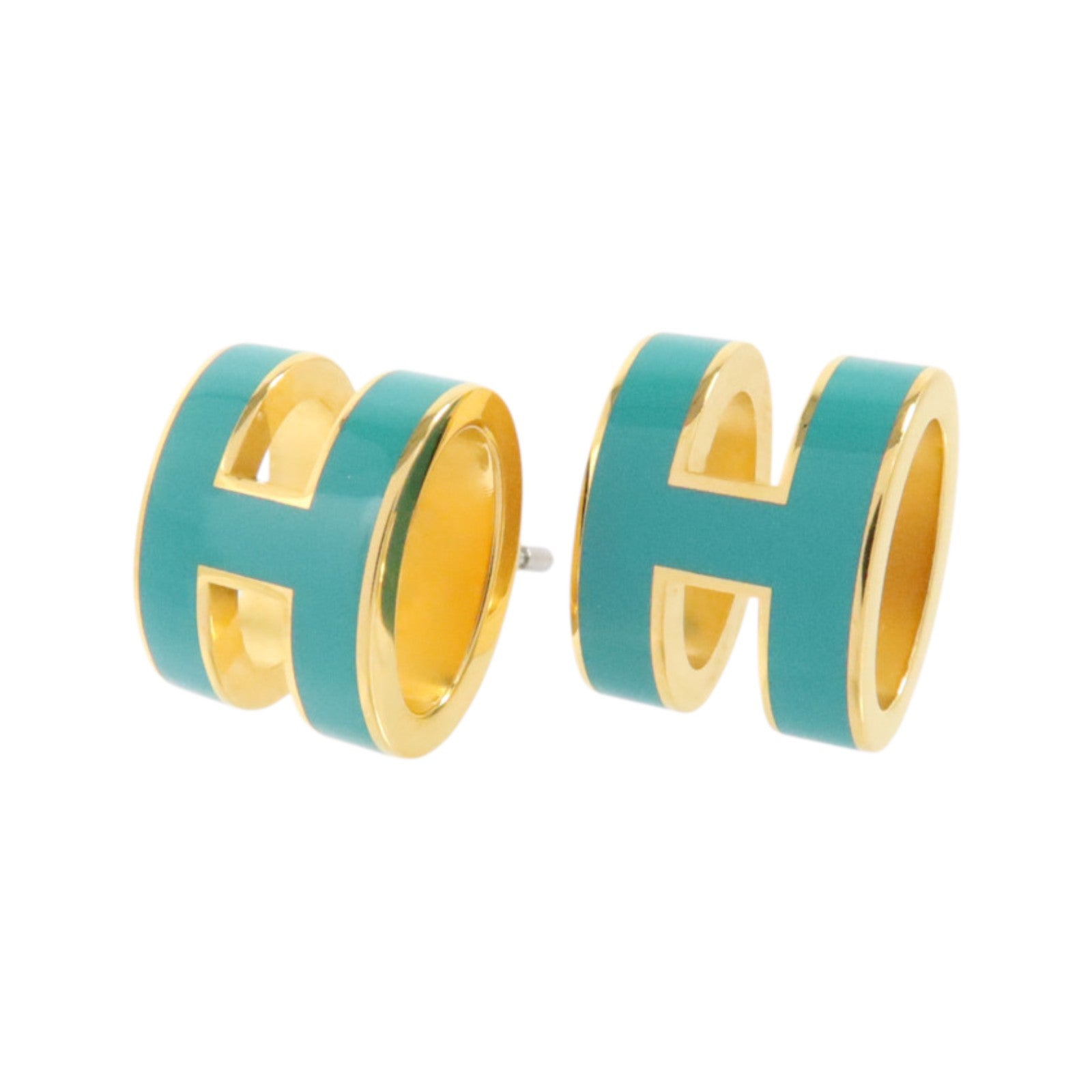HERMES 金屬/琺瑯Pop H Earrings耳環