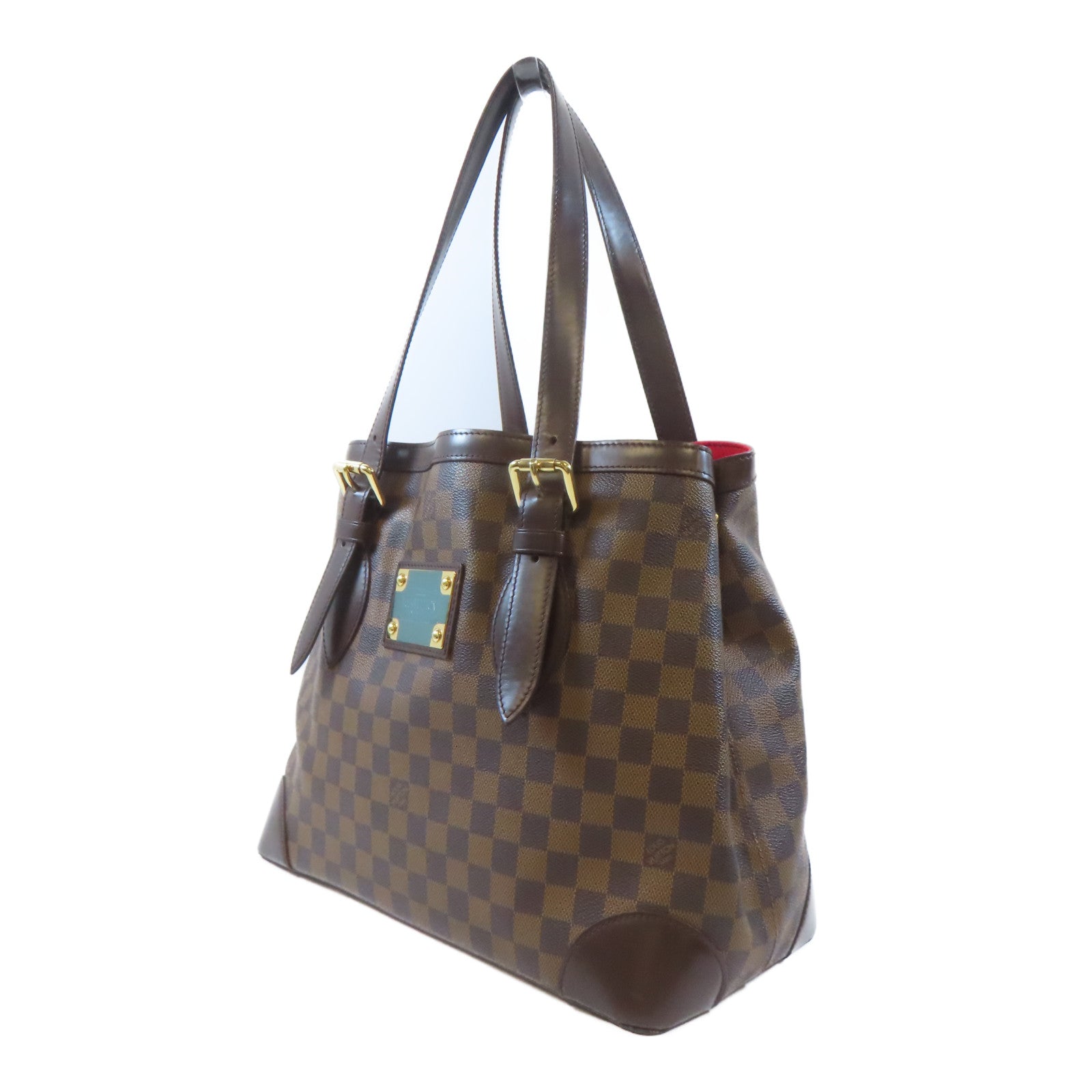 LOUIS VUITTON 【激減優惠】Damier Hampstead MM金扣手挽袋啡色