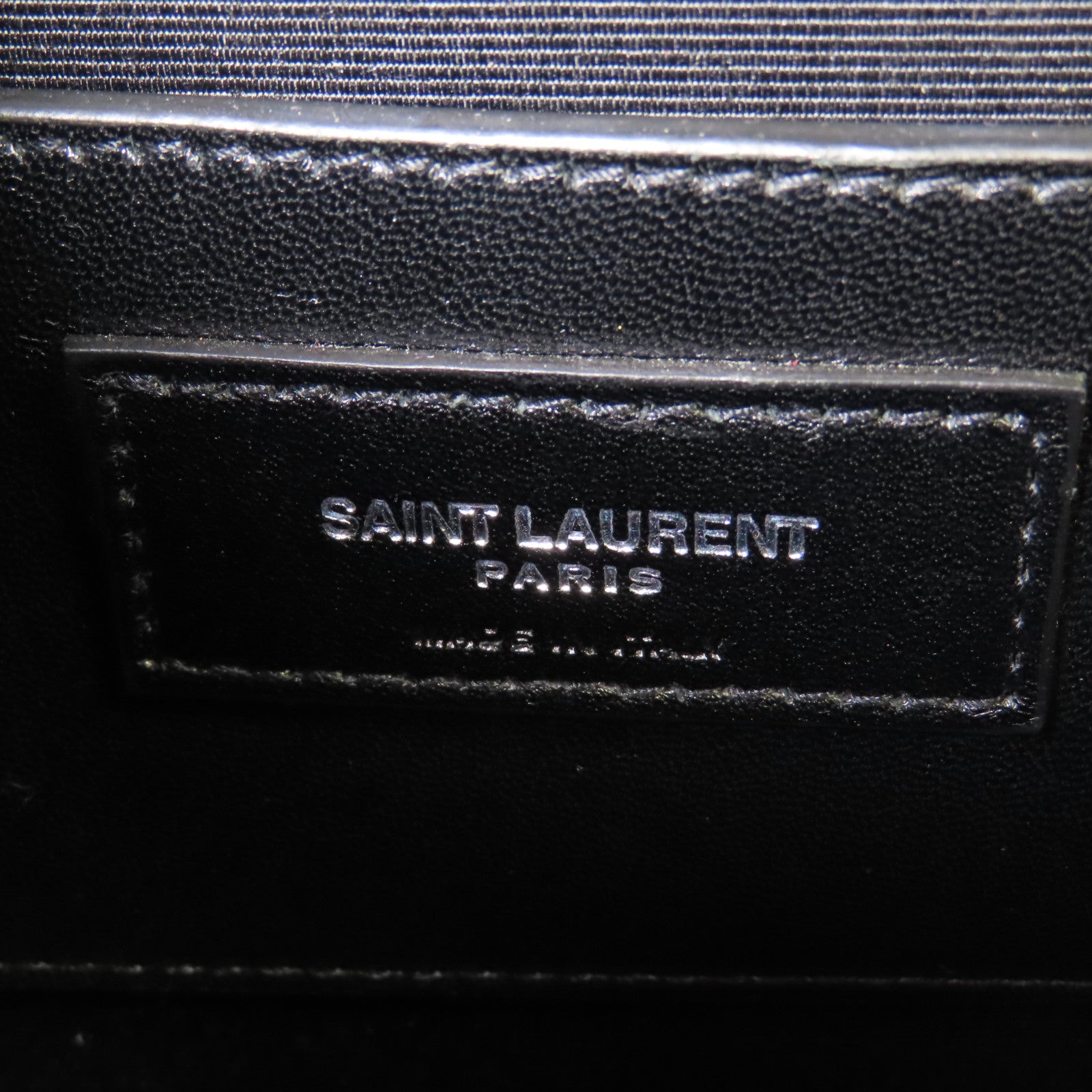 SAINT LAURENT 牛皮皮革Chain Shoulder銀扣鏈帶肩背袋