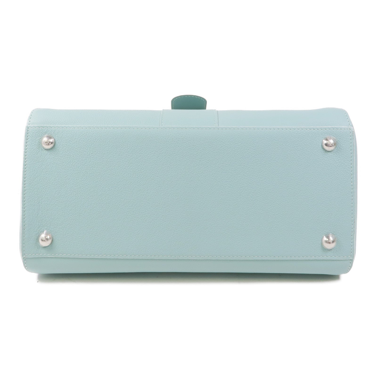 Delvaux 牛皮皮革Brillant MM金扣手挽肩背兩用袋