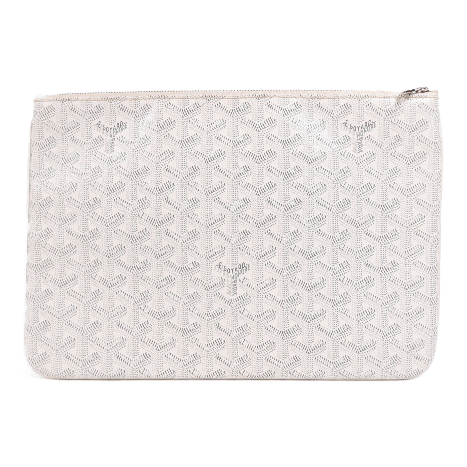 GOYARD 塗層帆布Clutch銀扣手拿包