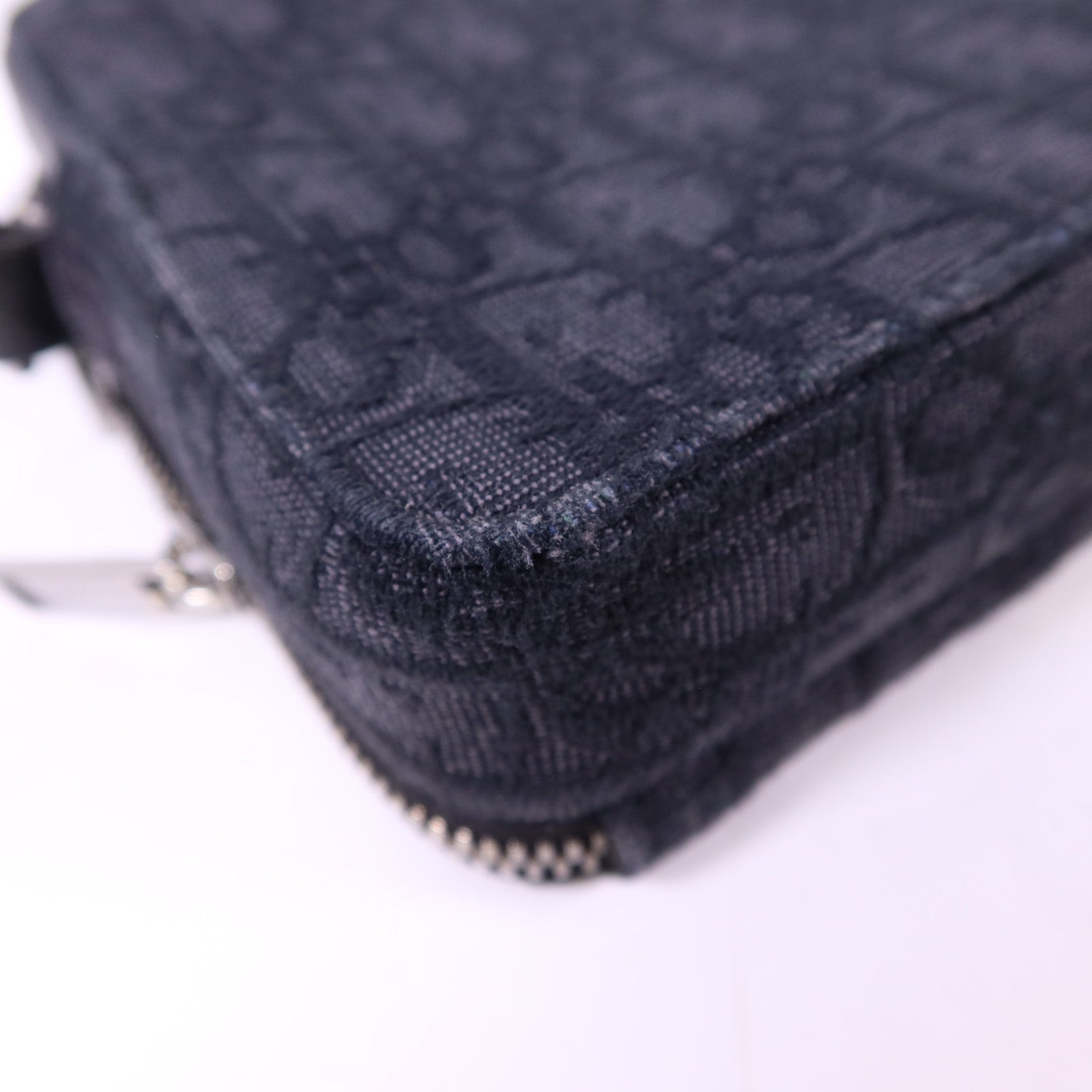 Dior 帆布Shoulder Bag銀扣肩背袋