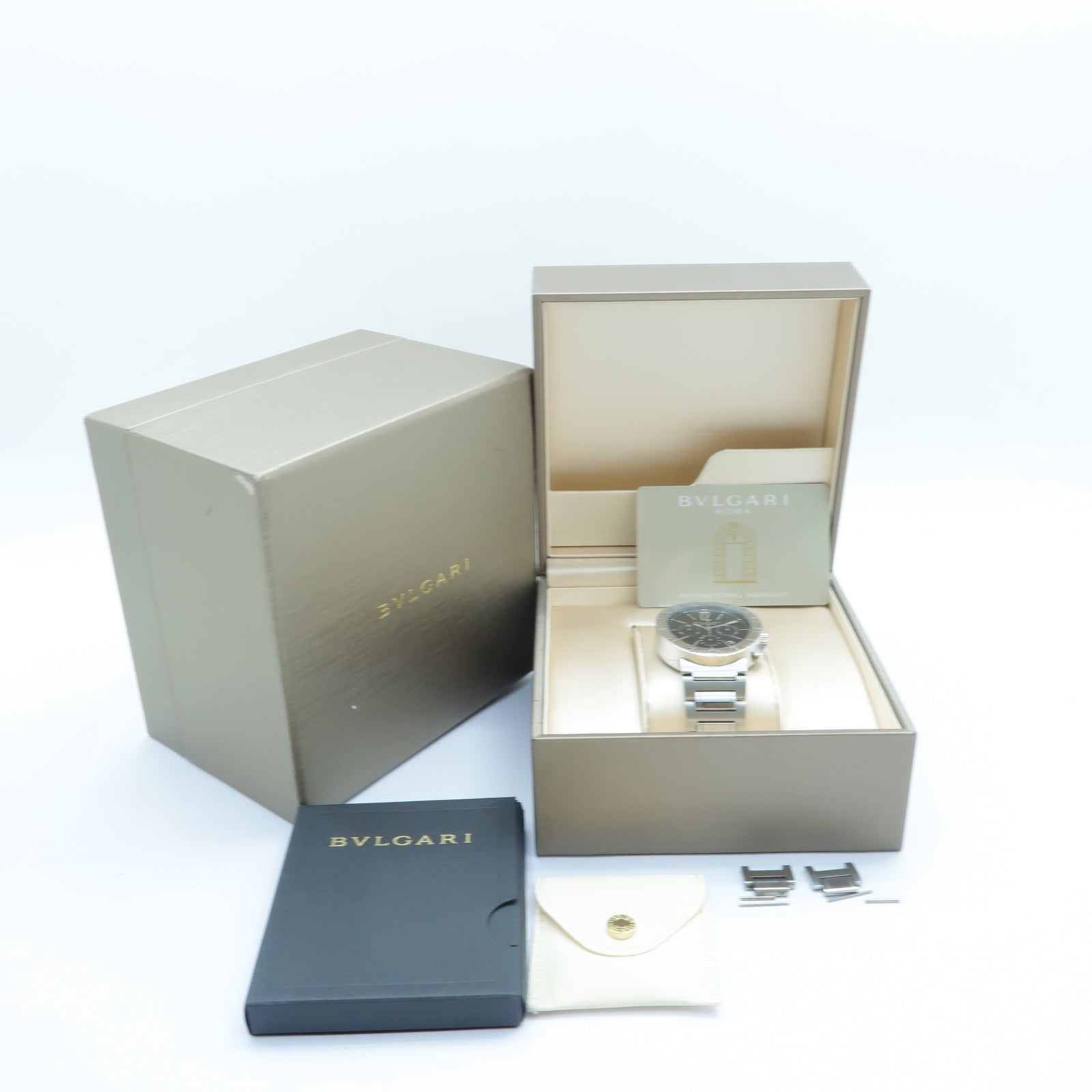 BVLGARI Bvlgari Bvlgari不鏽鋼手錶自動機芯黑色