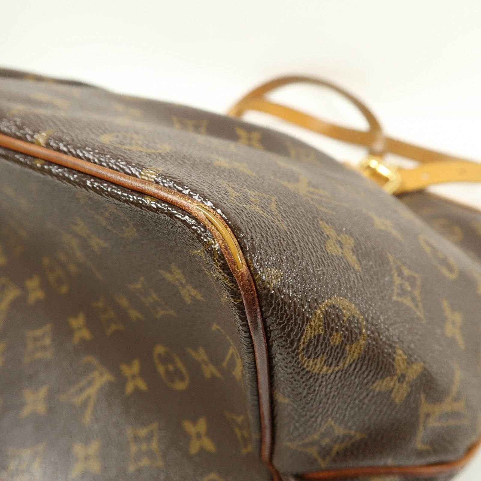 LOUIS VUITTON Monogram Palermo GM金扣手挽肩背兩用袋棕色