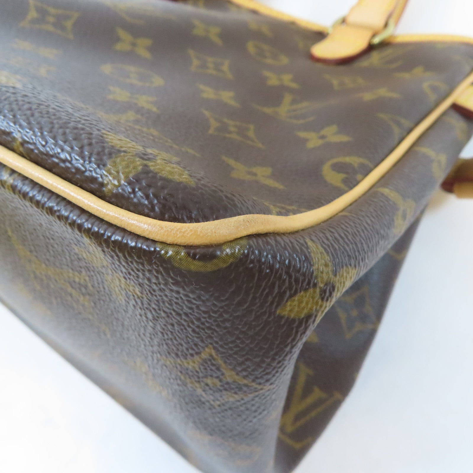 LOUIS VUITTON Monogram Batignolle金扣手挽袋啡色