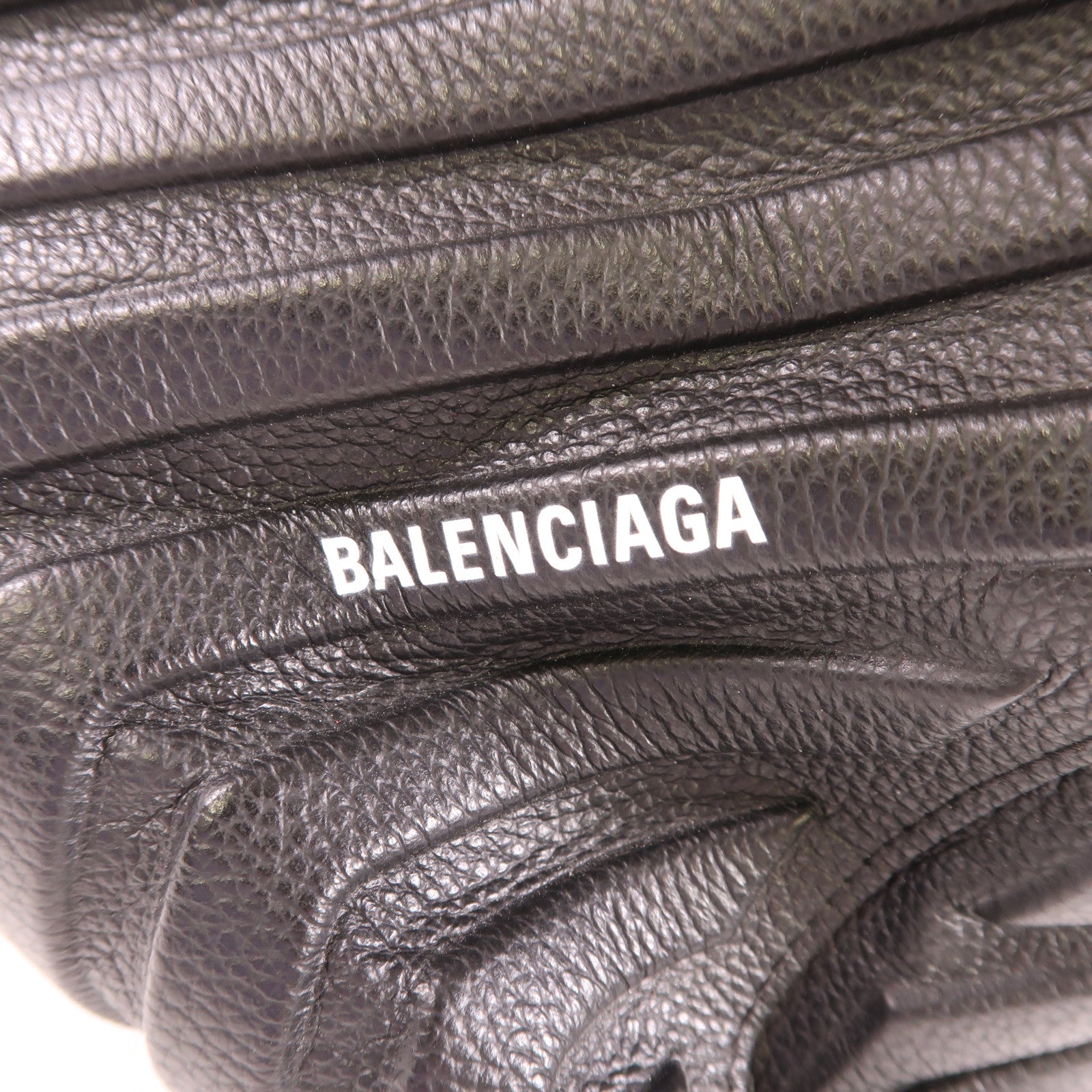 BALENCIAGA 皮革Car East-West M Tote銀扣手挽肩背兩用袋