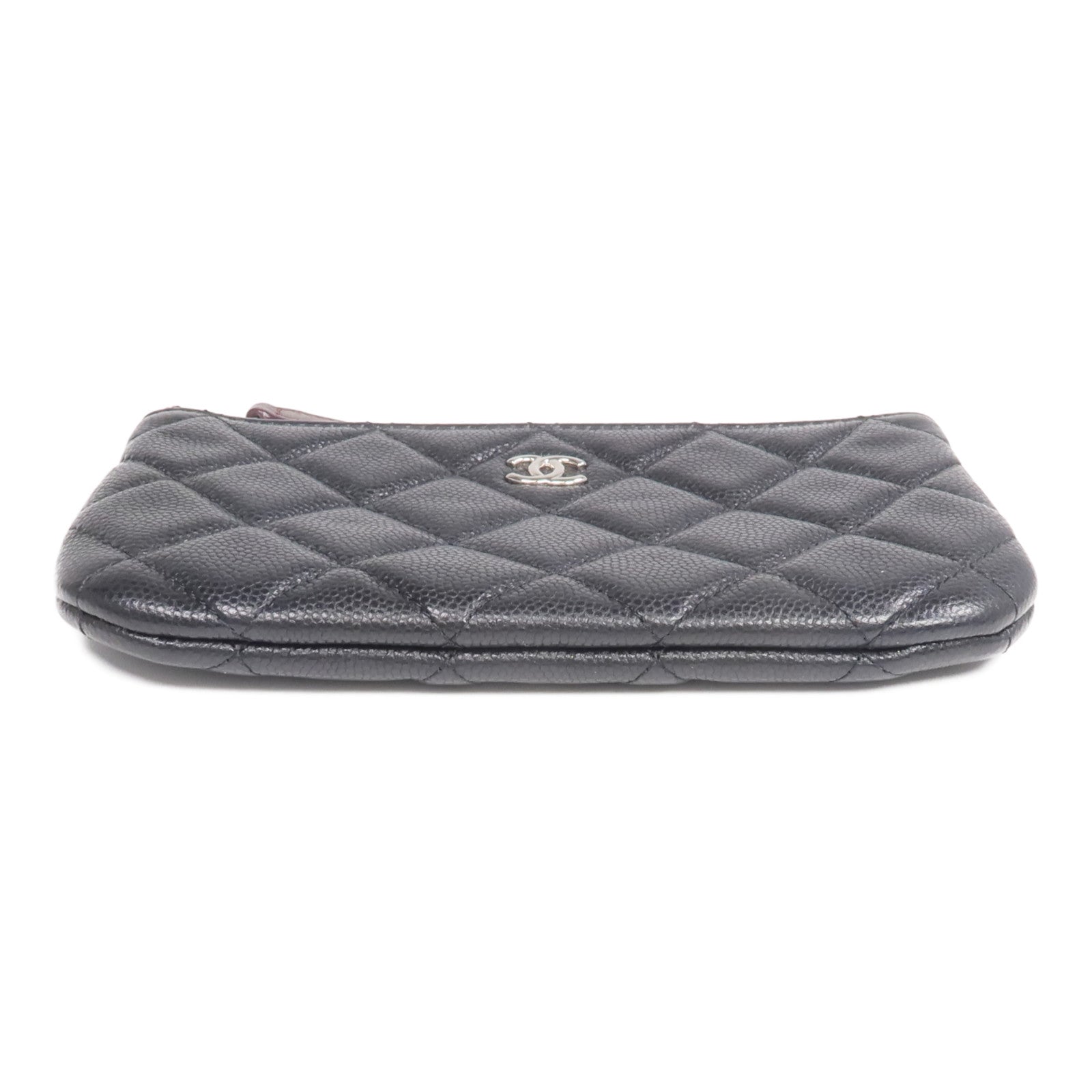 CHANEL 羊皮皮革Classic Small Zipped Pouch銀扣手拿包