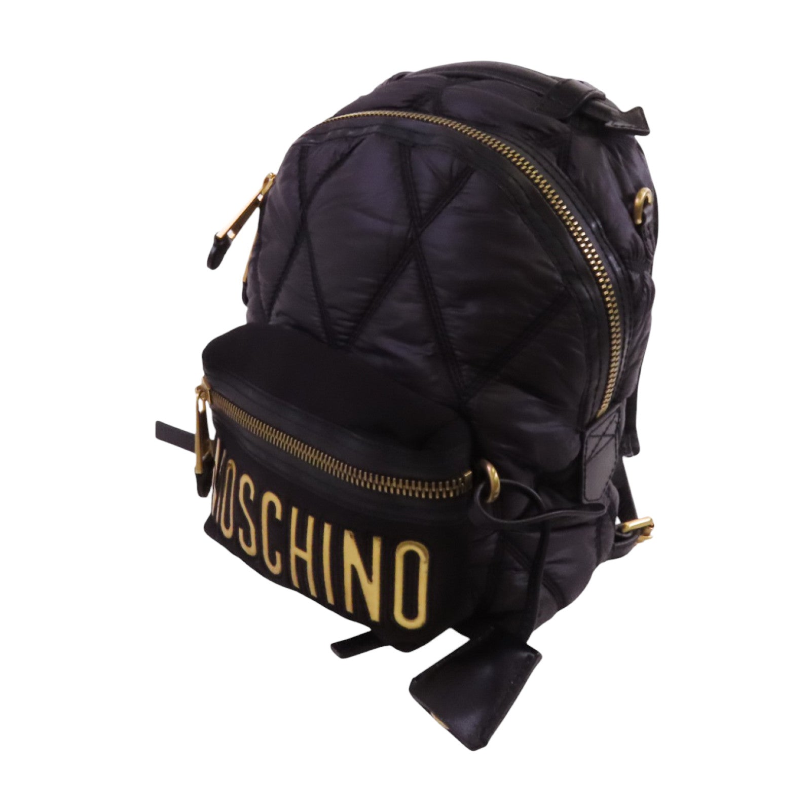 MOSCHINO 尼龍Backpack金扣背包