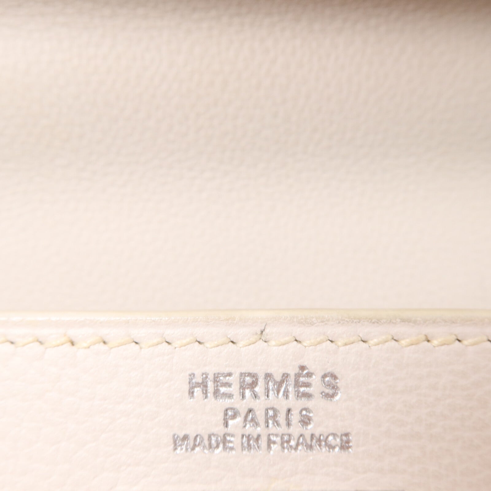 HERMES Evercolor皮革Kelly 32手挽肩背兩用袋Blanc