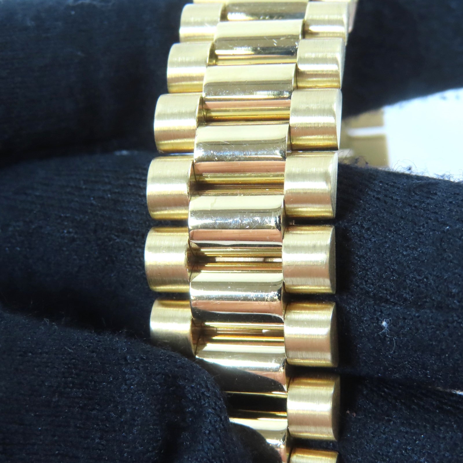 ROLEX Daydate 18K黃金手錶自動機芯金色