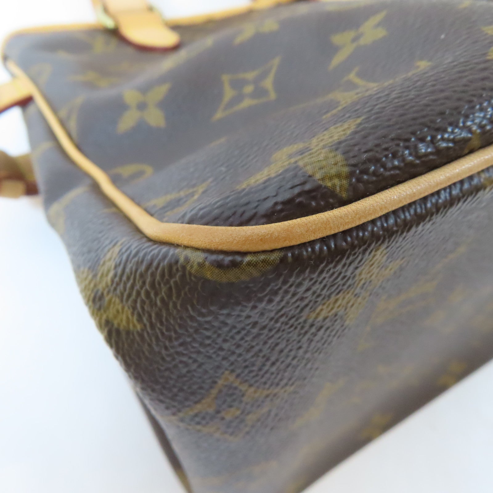 LOUIS VUITTON Monogram Batignolle金扣手挽袋啡色