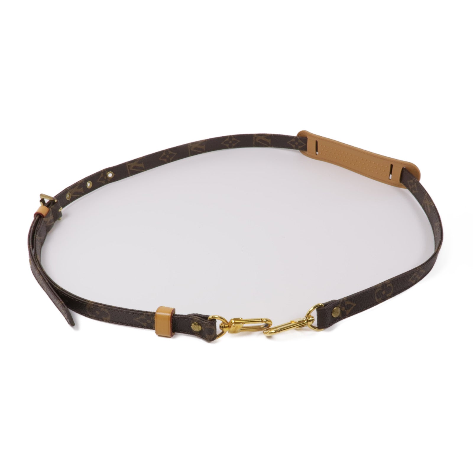 LOUIS VUITTON Monogram Strap金扣肩背帶