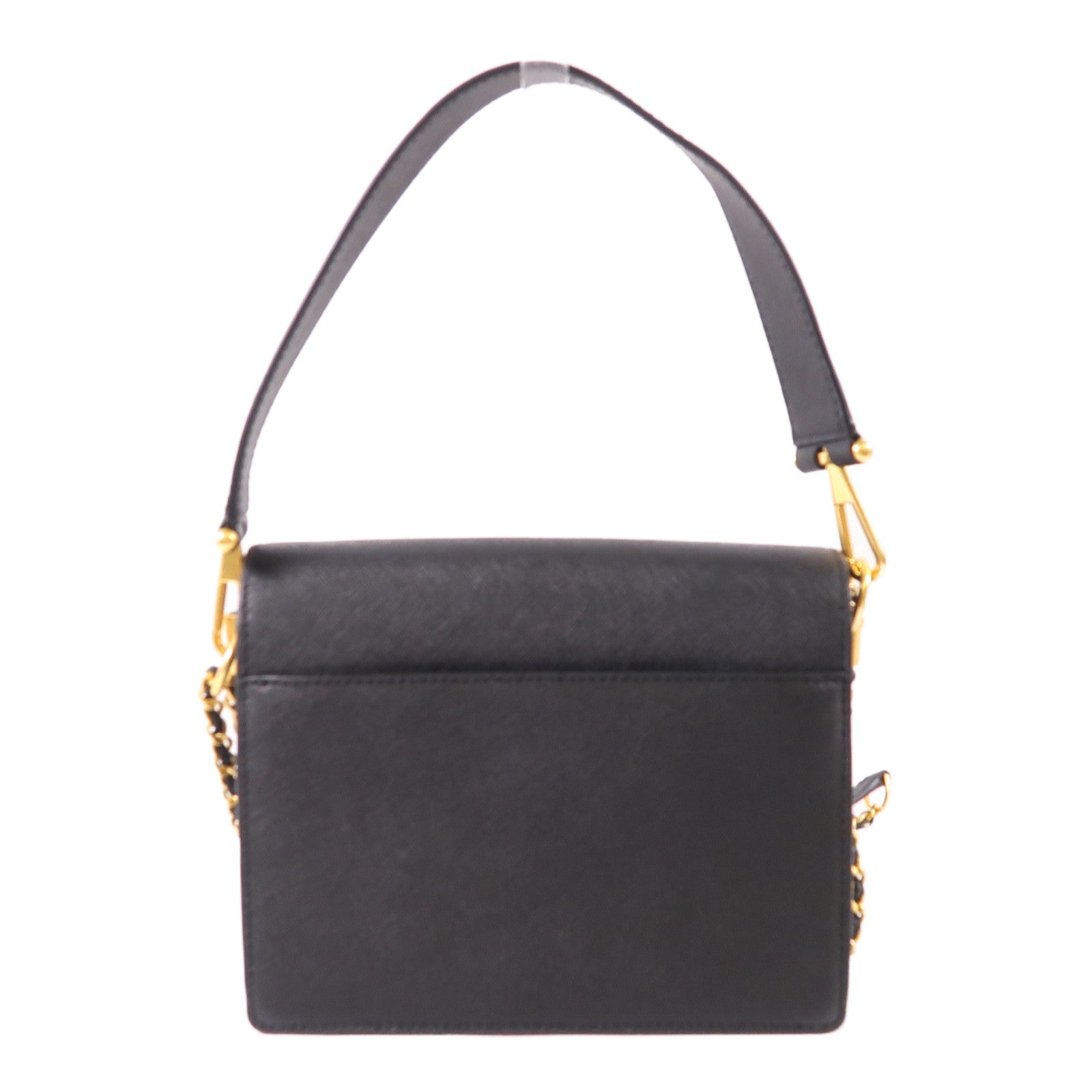 Tory Burch 皮革2 Way Bag金扣手挽肩背兩用袋