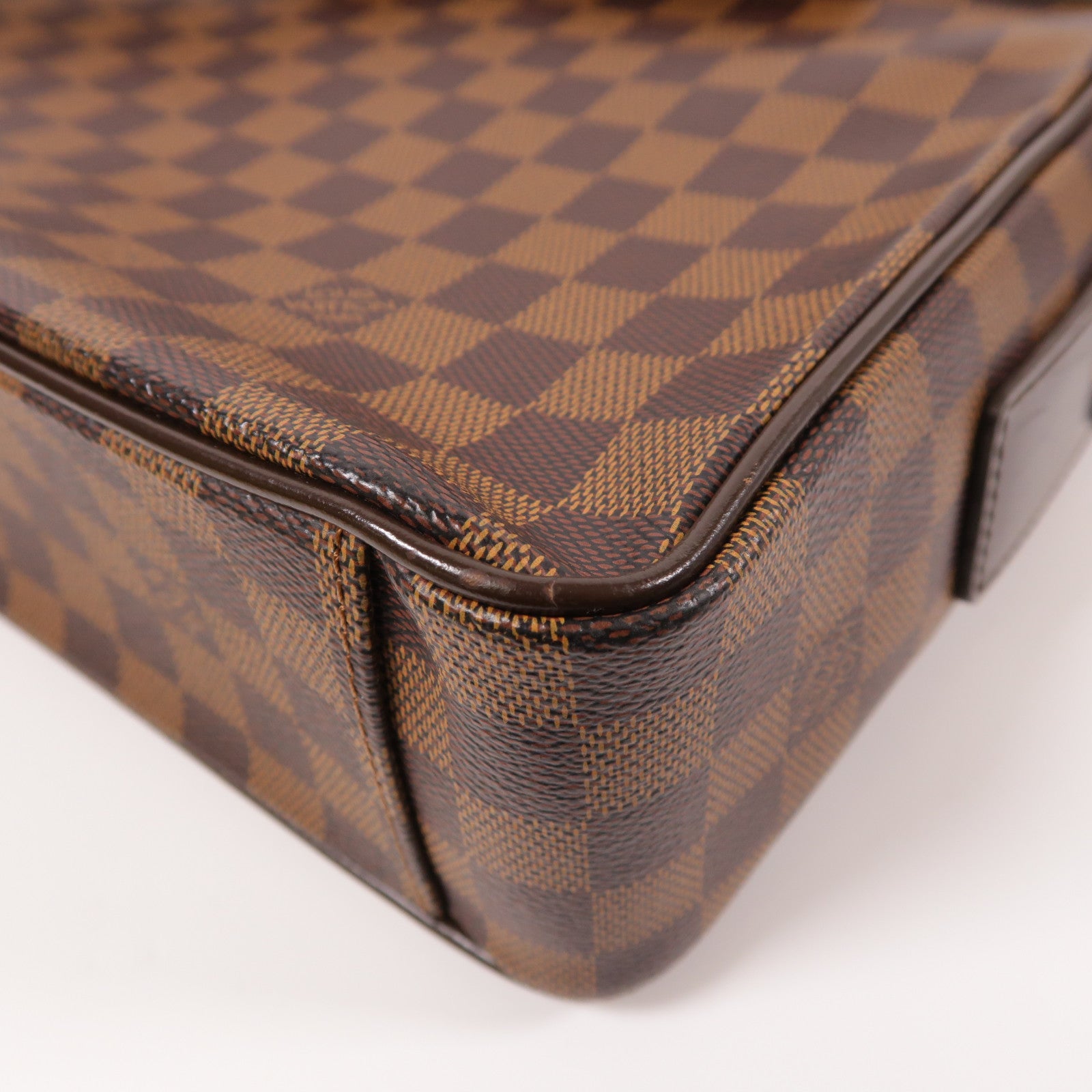 LOUIS VUITTON LV GHW Shelton MM Shoulder Bag N41149 Damier Ebene Brown