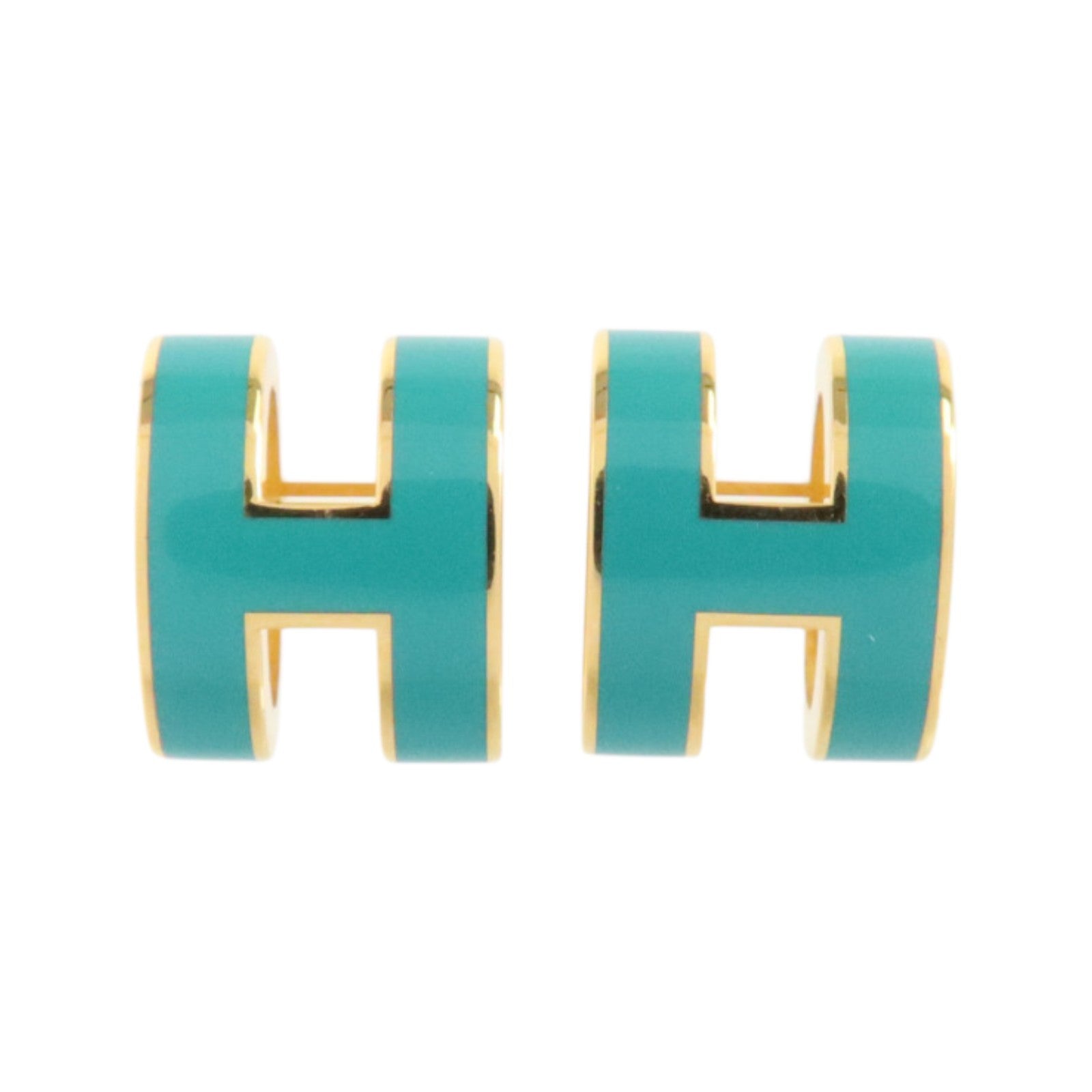 HERMES 金屬/琺瑯Pop H Earrings耳環