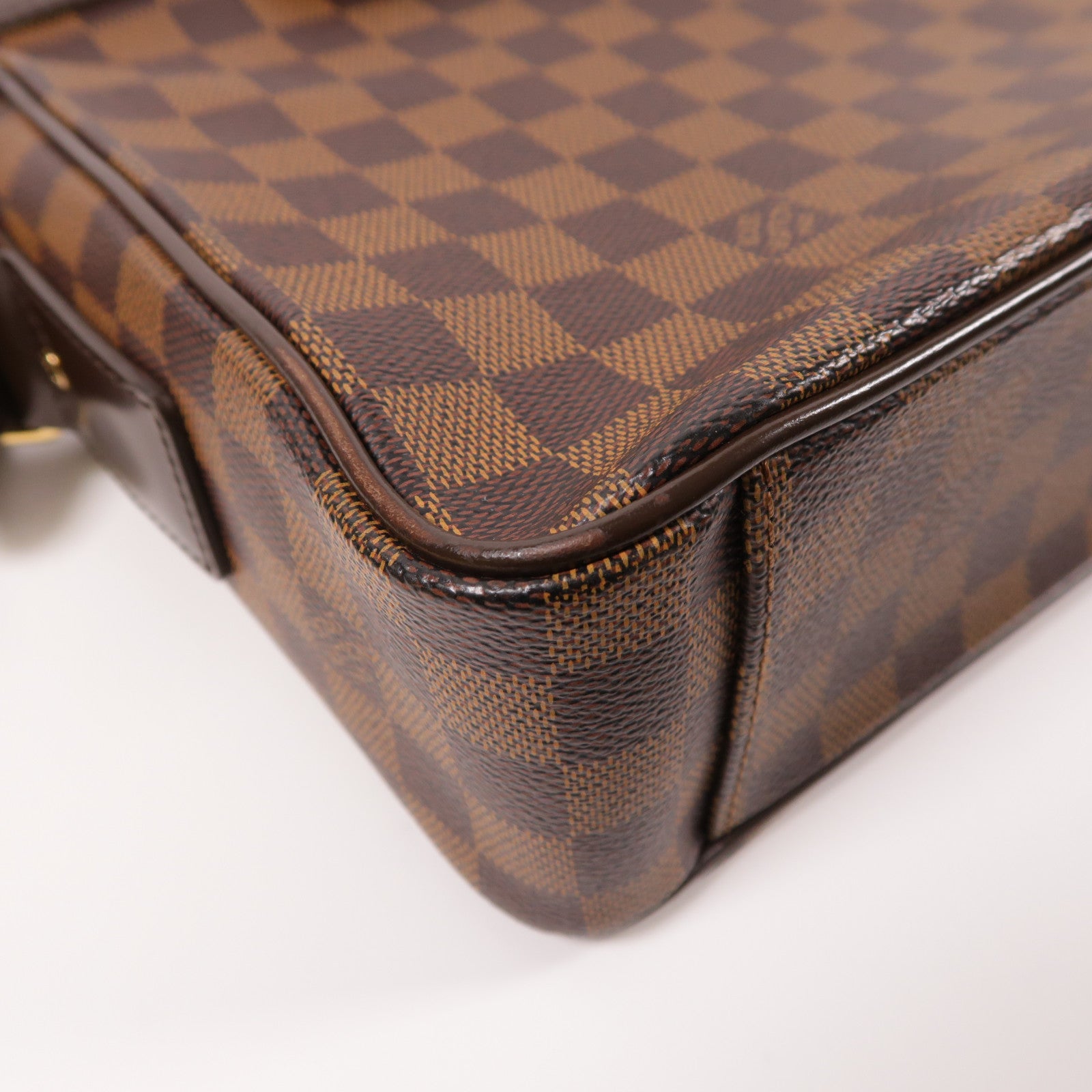 LOUIS VUITTON Damier Shelton MM金扣肩背袋