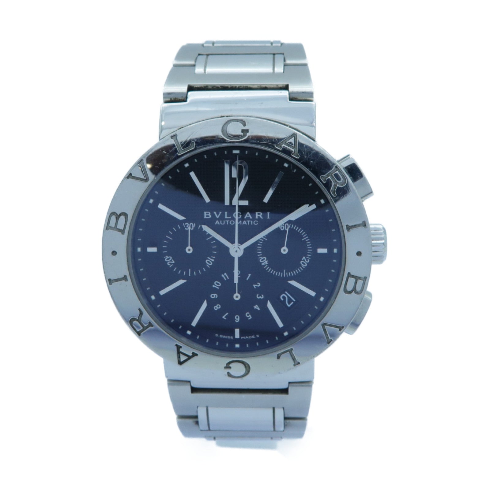 BVLGARI Bvlgari Bvlgari不鏽鋼手錶自動機芯黑色