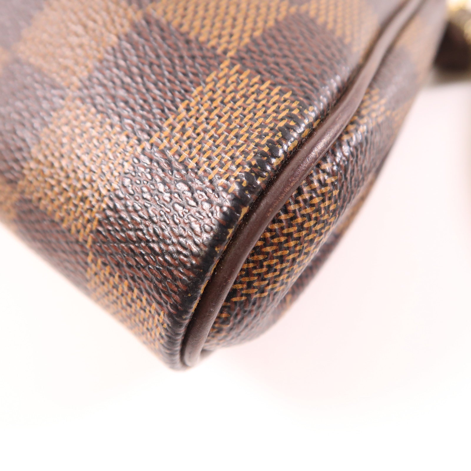 LOUIS VUITTON Damier Eva金扣手挽肩背兩用袋棕色