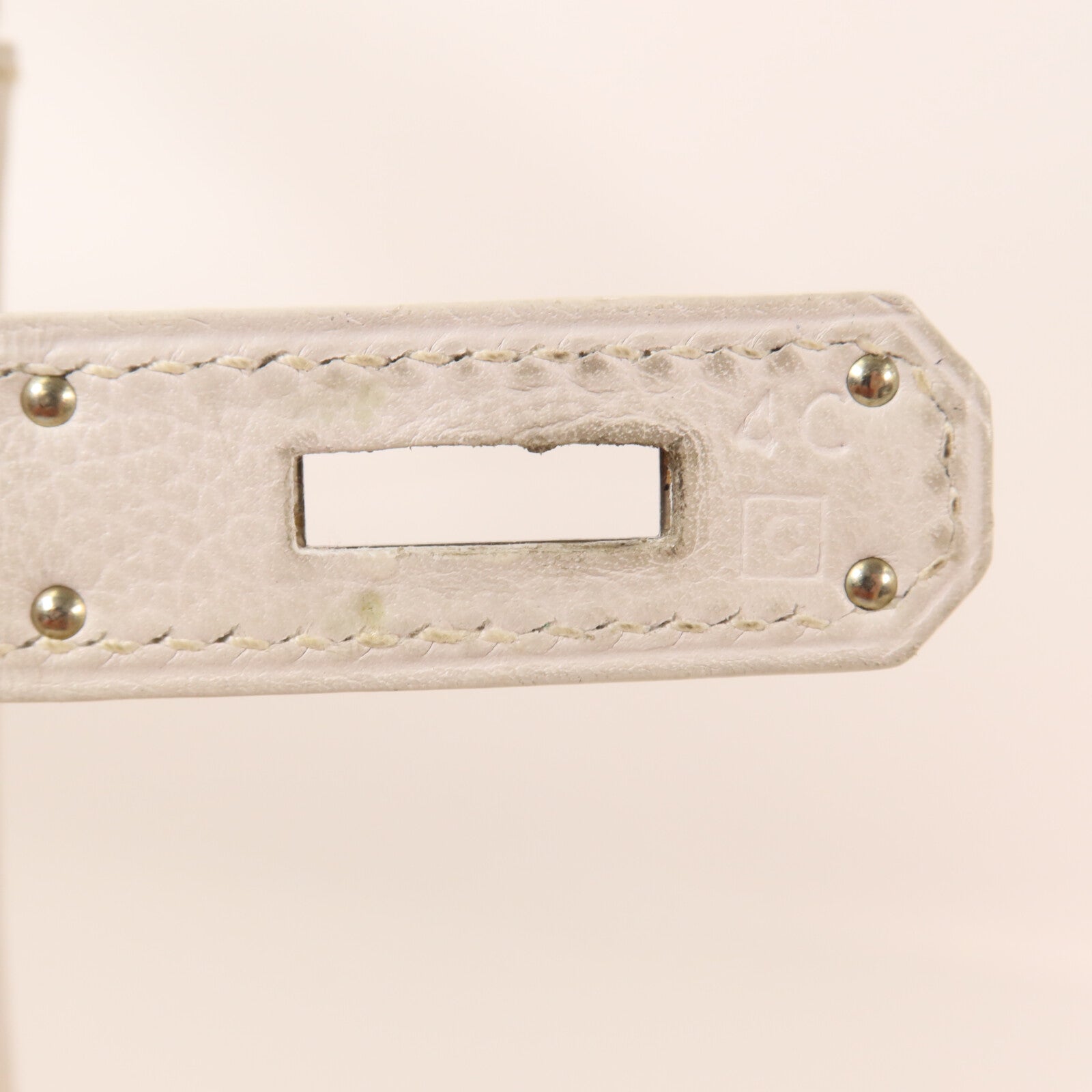 HERMES Evercolor皮革Kelly 32手挽肩背兩用袋Blanc