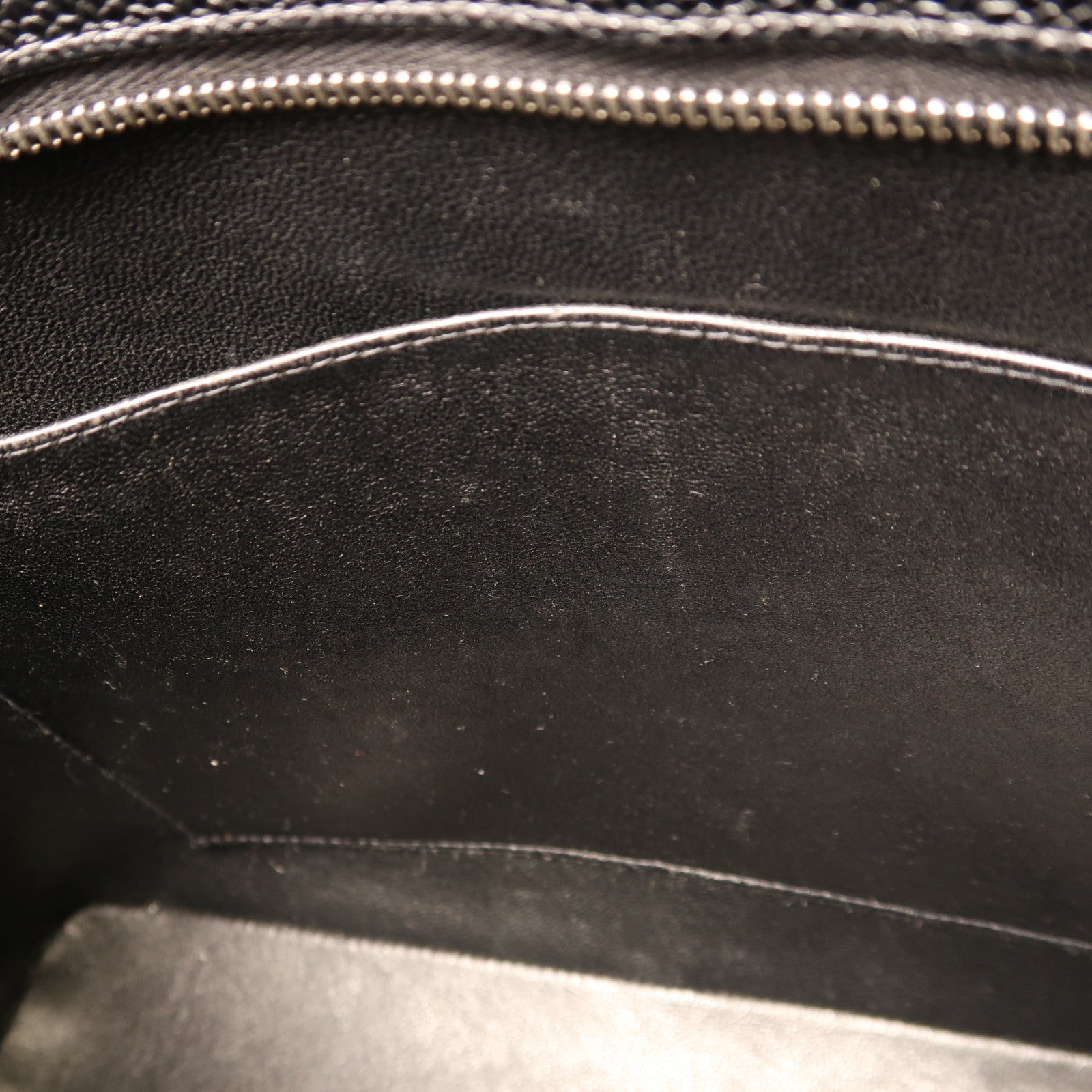 CHANEL 牛皮皮革Tote Bag銀扣肩背袋
